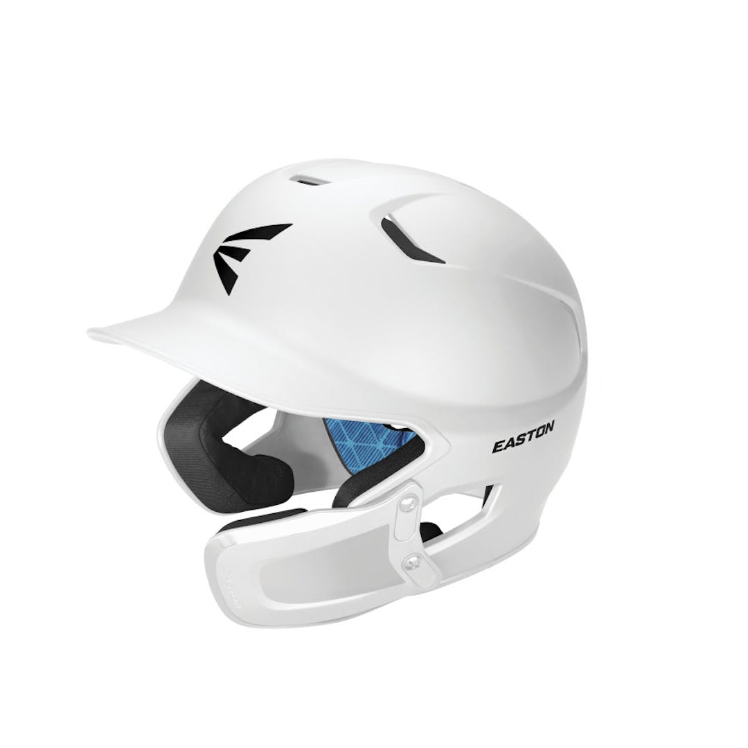 New Easton Z5 2.0 Batting Helmet W Universal Jaw Guard Matte White Sr
