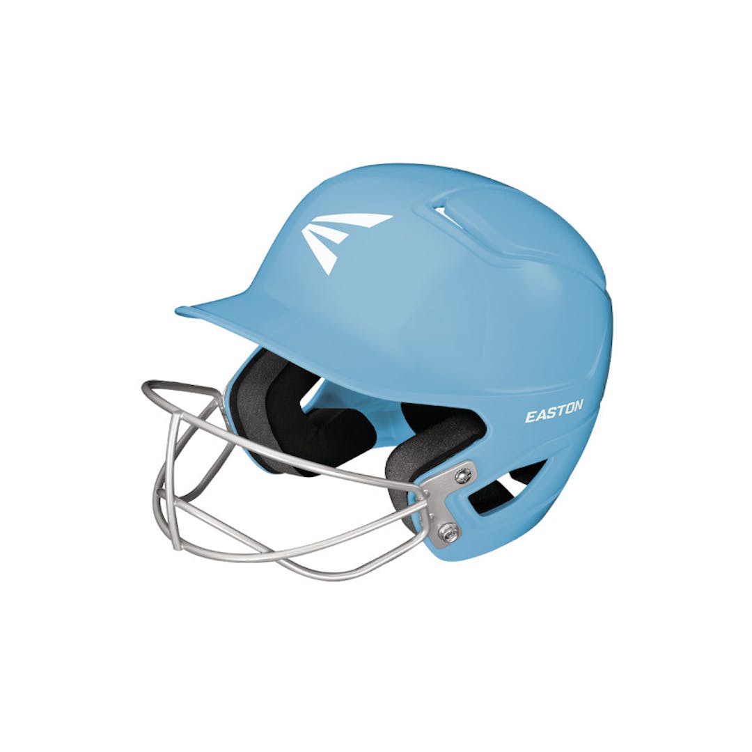 New Easton Alpha Fastpitch Batting Helmet W Mask Carolina Blue Tb S