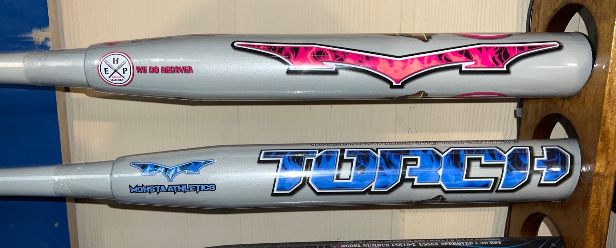 Monsta Slow Pitch Softball Bats. Rare gems and new in the wrapper