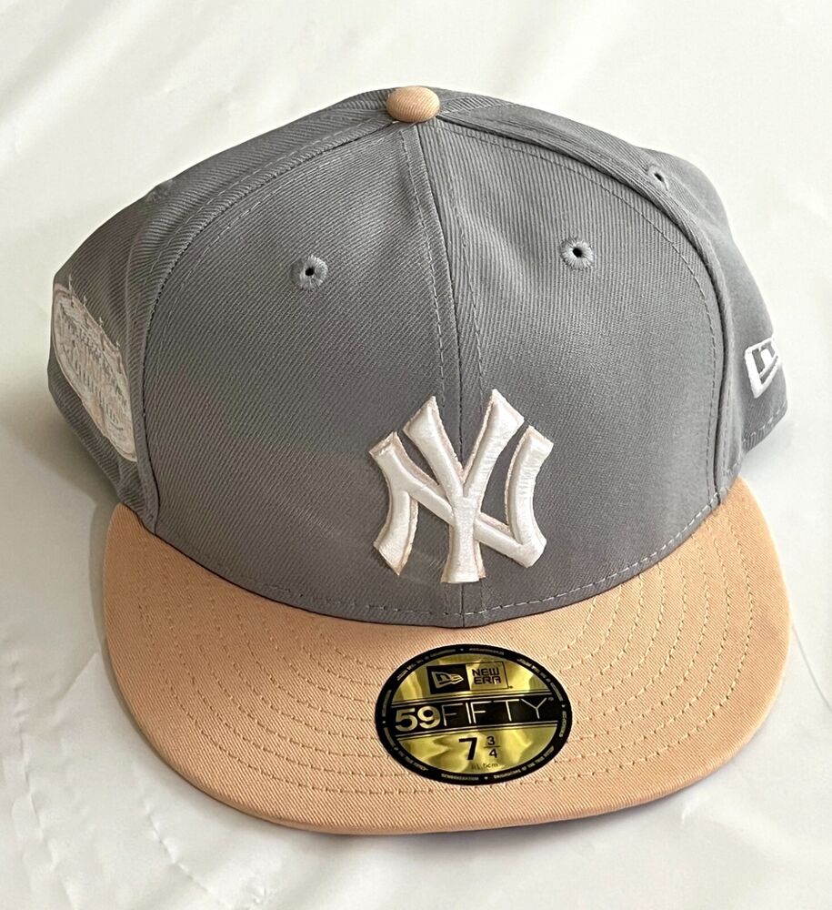 New York Yankees 59Fifty Fitted Hat 08 All Star Patch Hat 7 3/8 Gray
