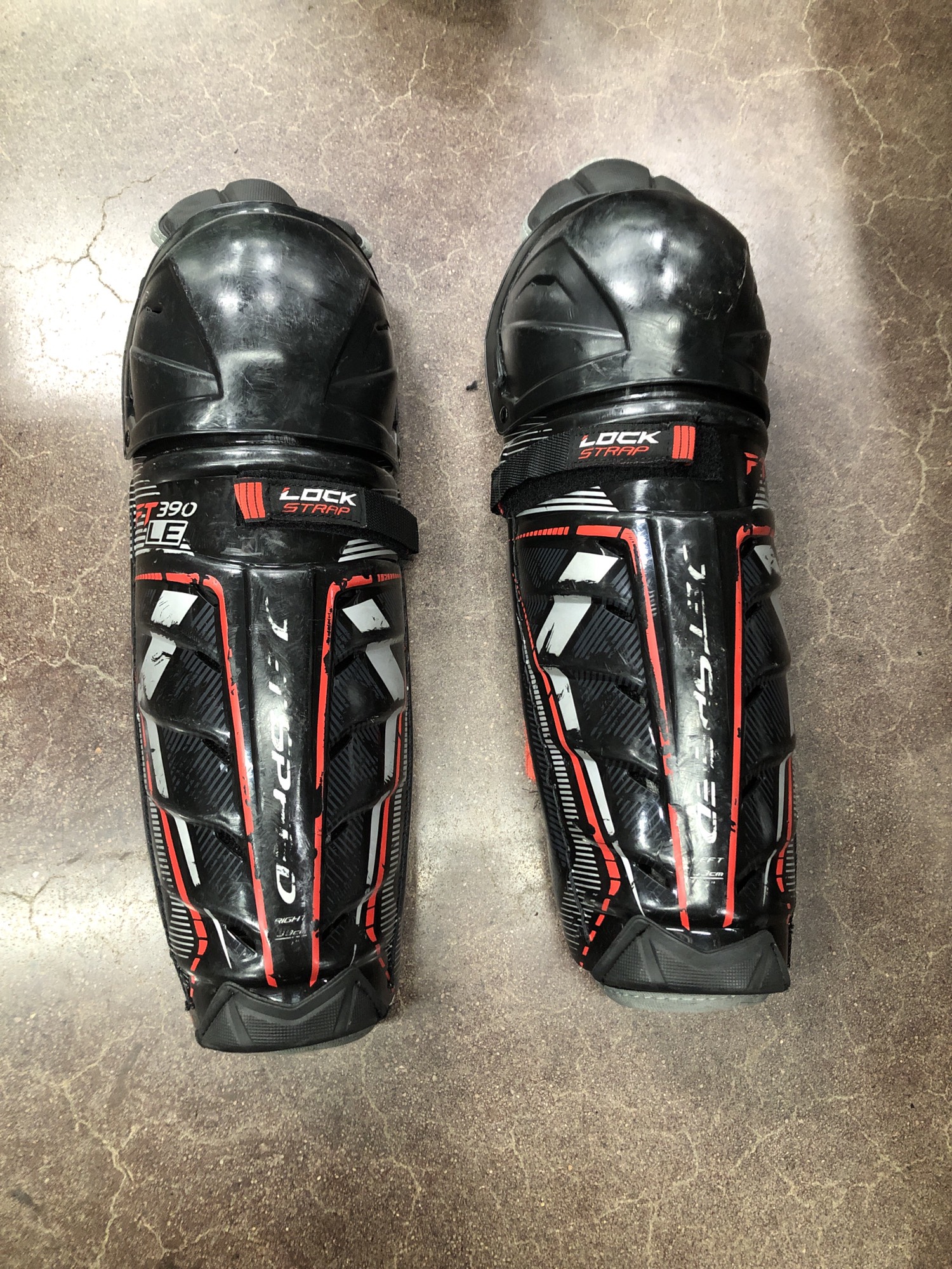 Used CCM JetSpeed FT390 Shin Pads SidelineSwap