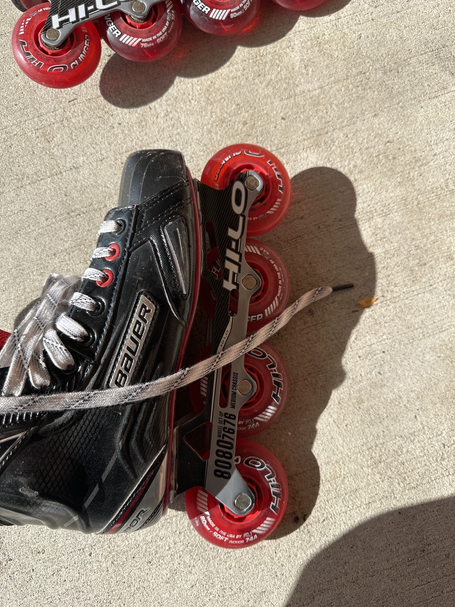 Used Bauer Vapor XR500 Inline Skates D&R (Regular) 8.5 SidelineSwap