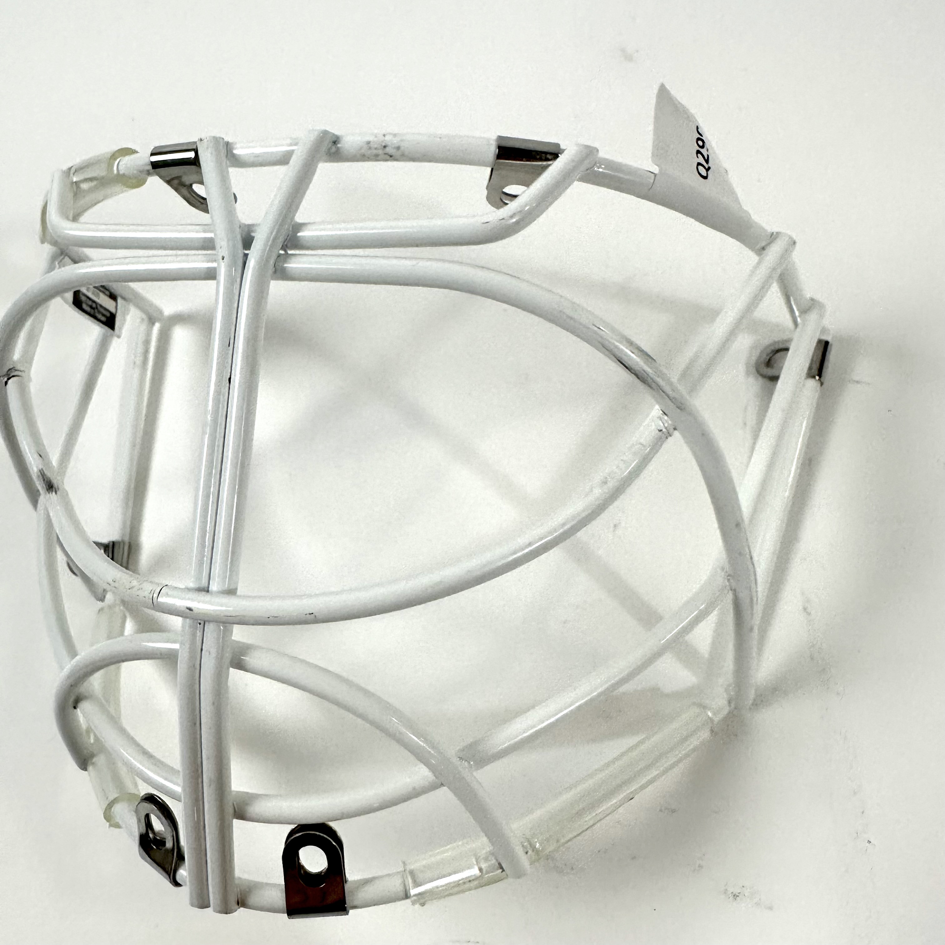 Used White Cat Eye Goalie Cage Q299 SidelineSwap