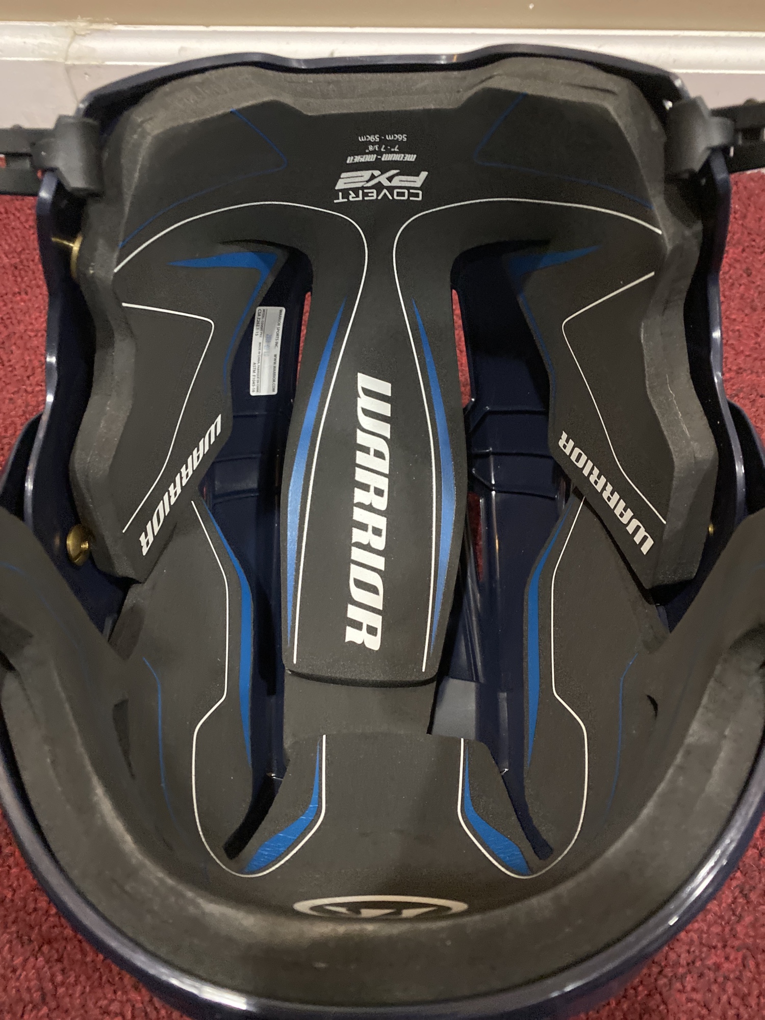 New Florida Everblades Warrior Pro Stock Covert PX2 Helmet ItemPSFLx2