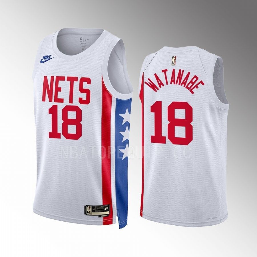 Brooklyn Nets Yuta Watanabe 202223 White Jersey SidelineSwap