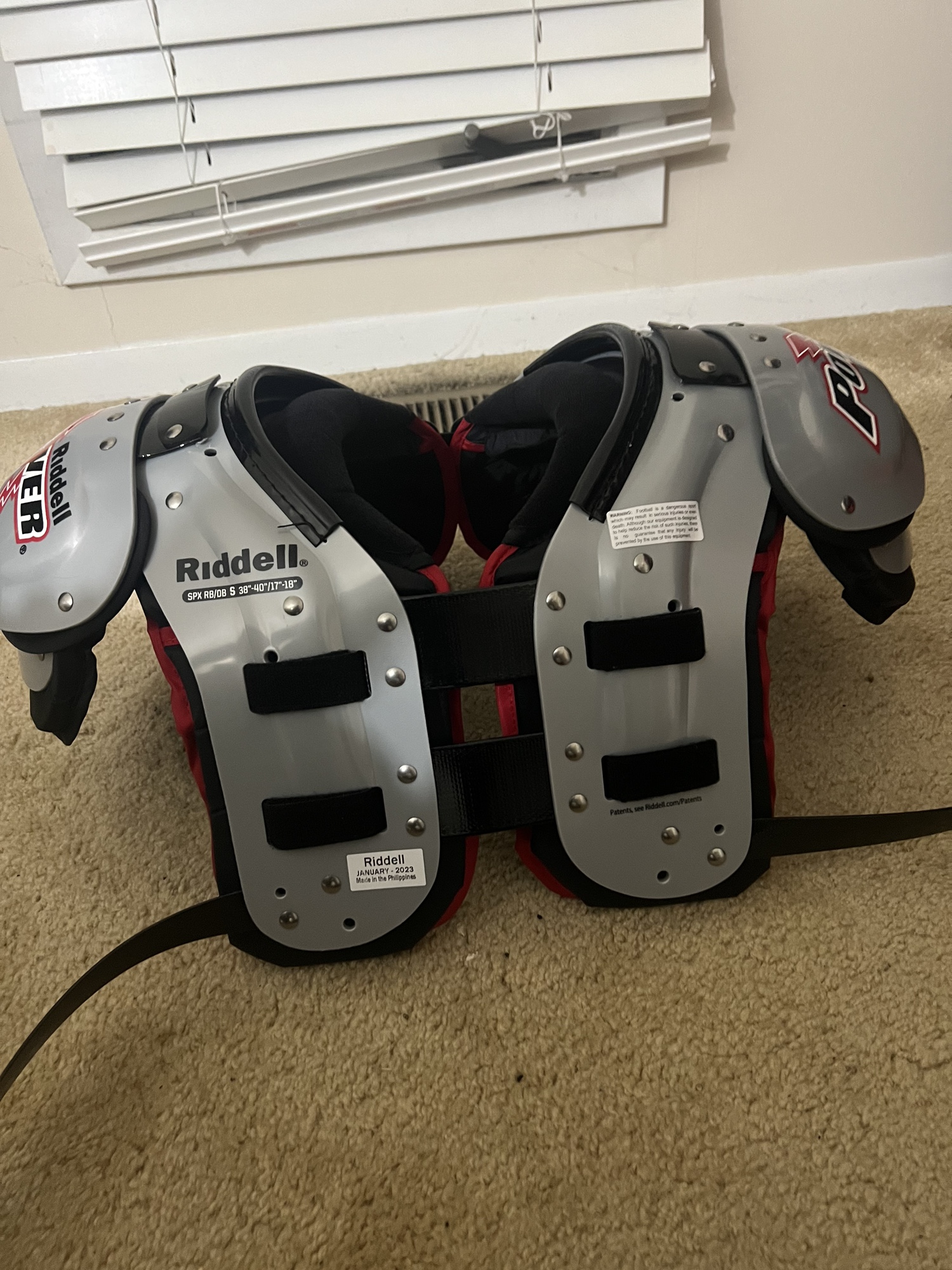 Adult XS Riddell Power SPK Shoulder Pads SidelineSwap