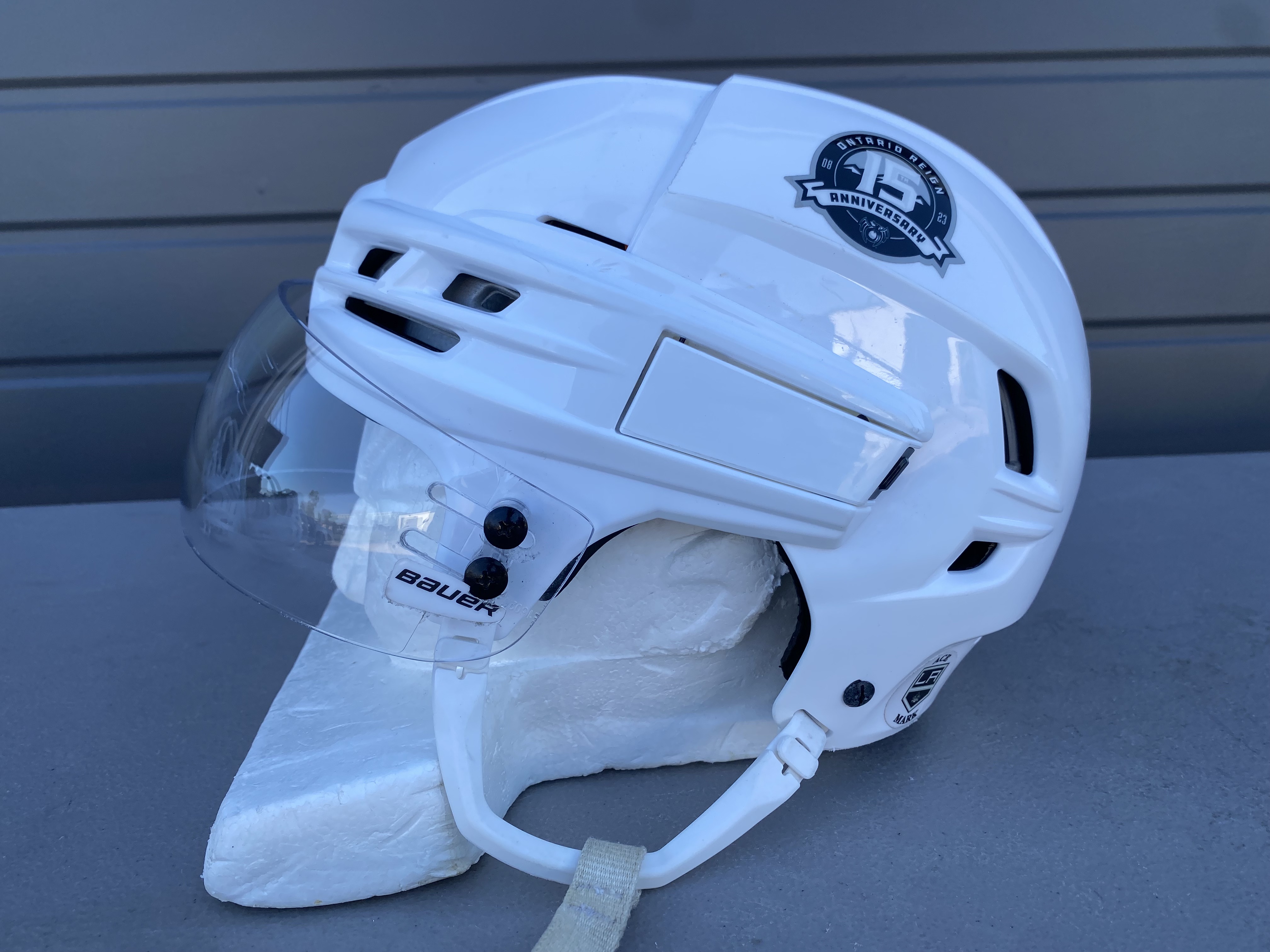 CCM Tacks 910 Pro Stock Hockey Helmet Bauer Visor Combo Medium White