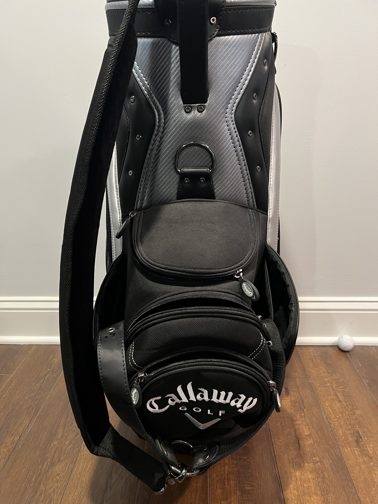NEW Callaway Big Bertha Staff Golf Bag 6 Way 8 Pockets Shoulder Strap