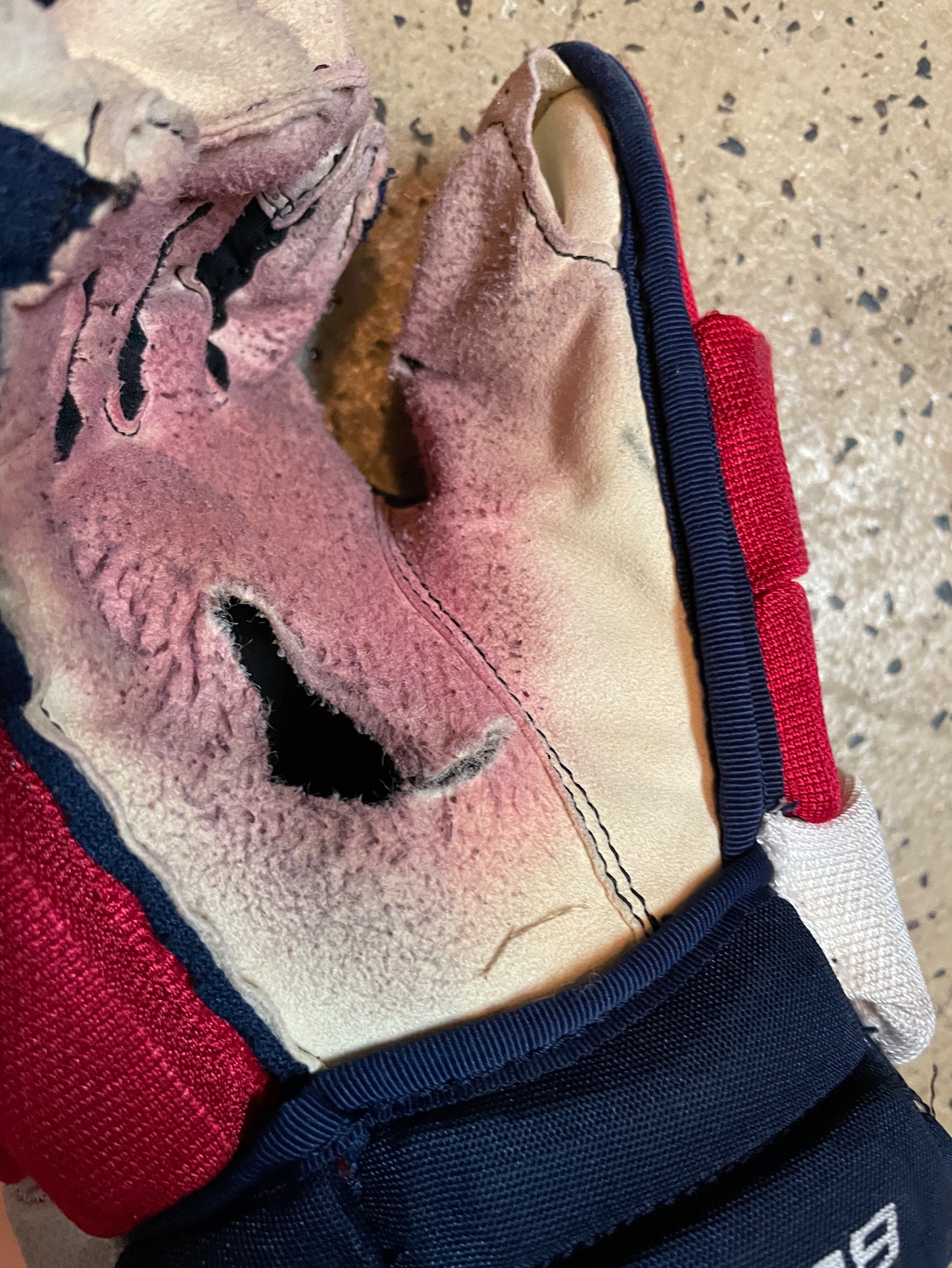 Size 14 Pro stock Bauer Vapor 1x pro hockey gloves SidelineSwap