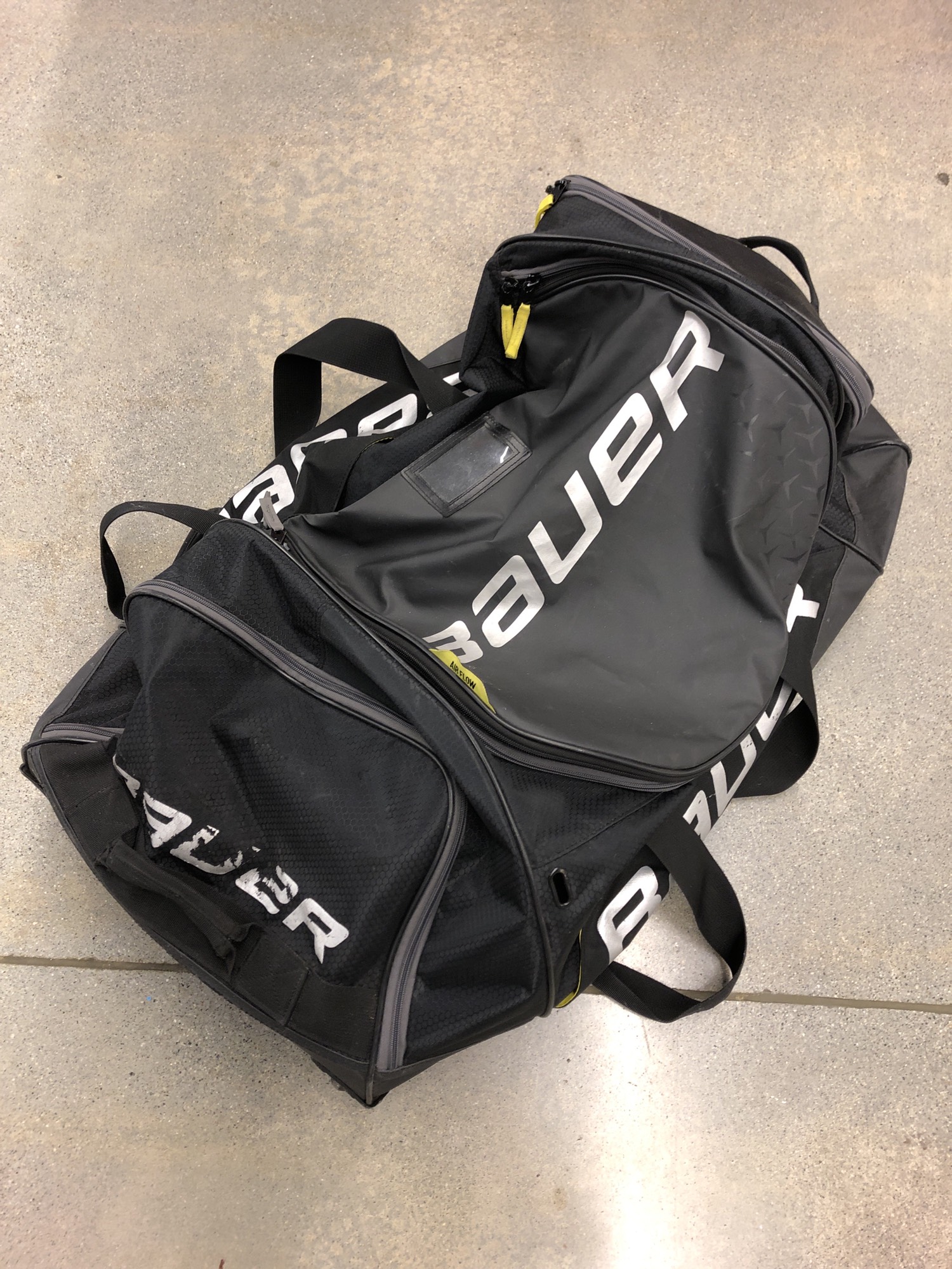 Used Black Bauer Wheeled Hockey Bag SidelineSwap