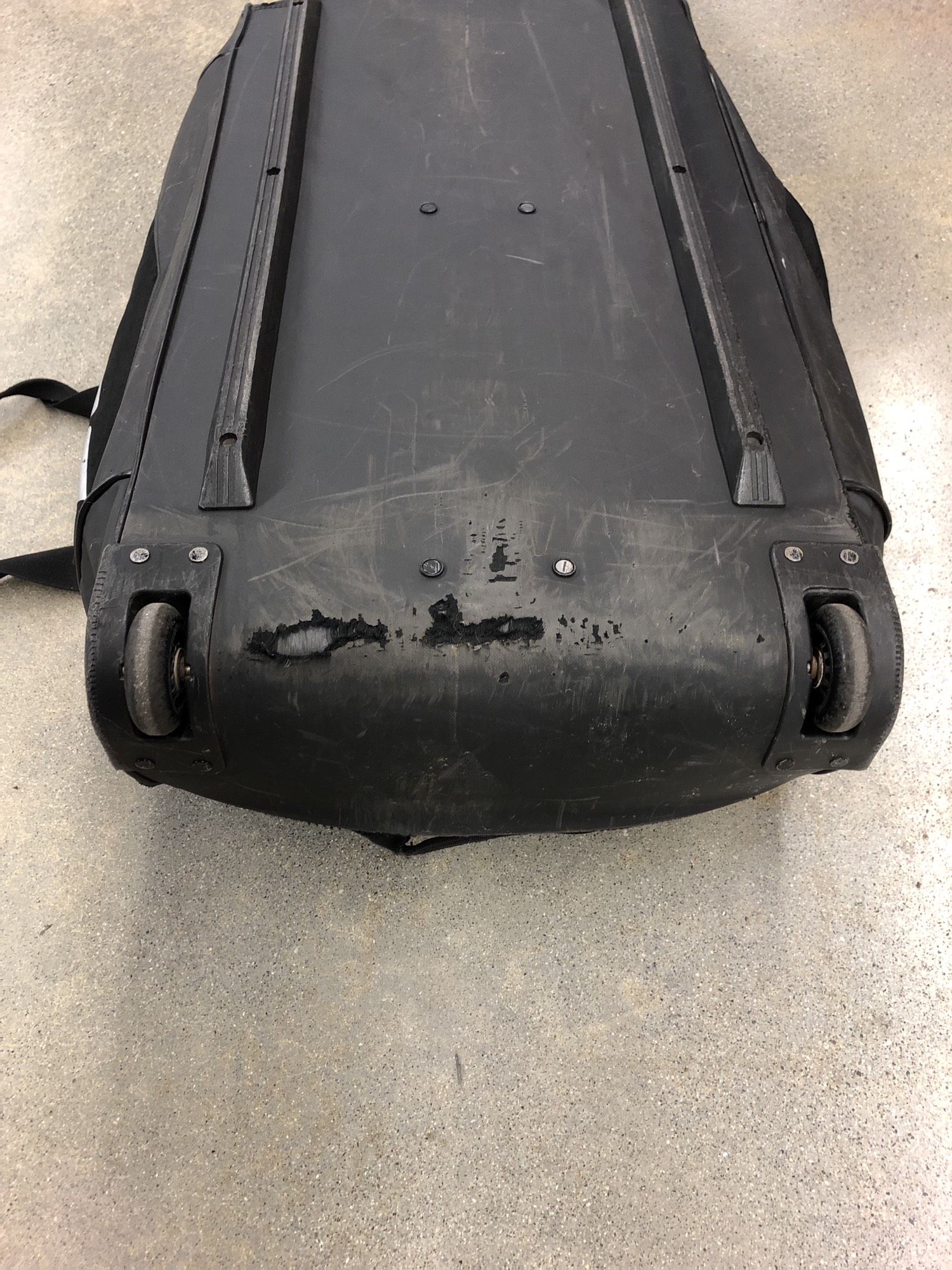 Used Black Bauer Wheeled Hockey Bag SidelineSwap