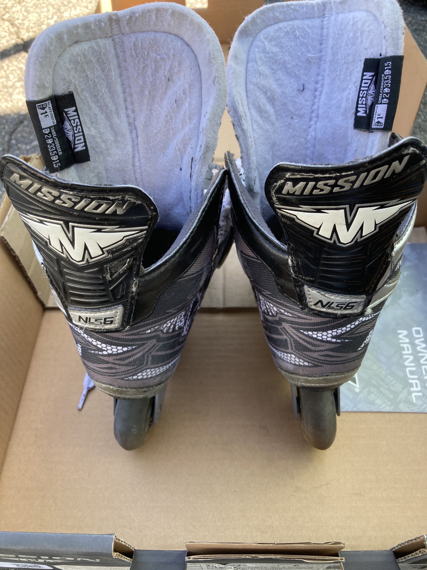 Used Mission Inhaler NLS6 Inline Skates E&W (Wide) 1.0 SidelineSwap