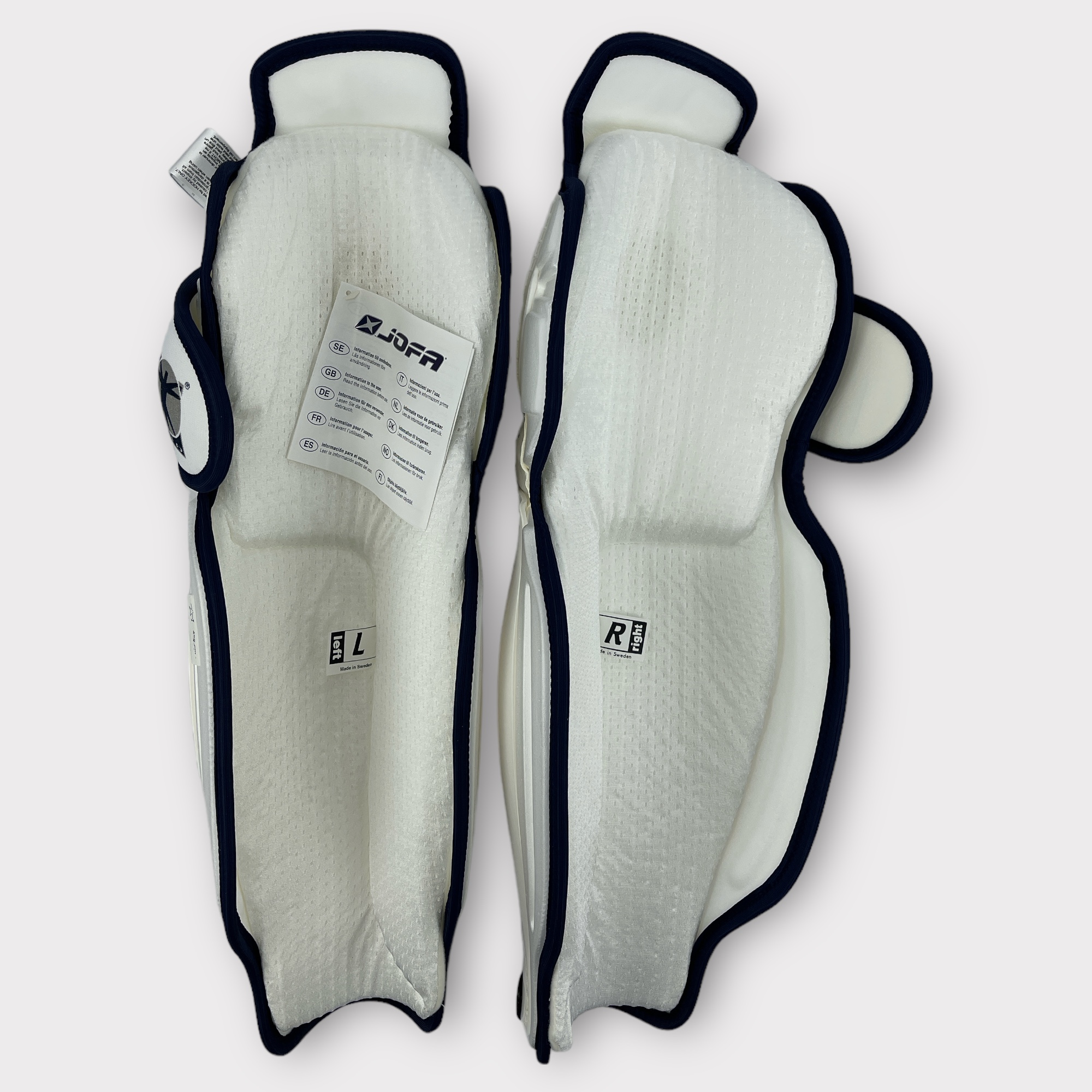 Pro Stock New 17” JOFA 6070 Hockey Shin Pads Guards SidelineSwap