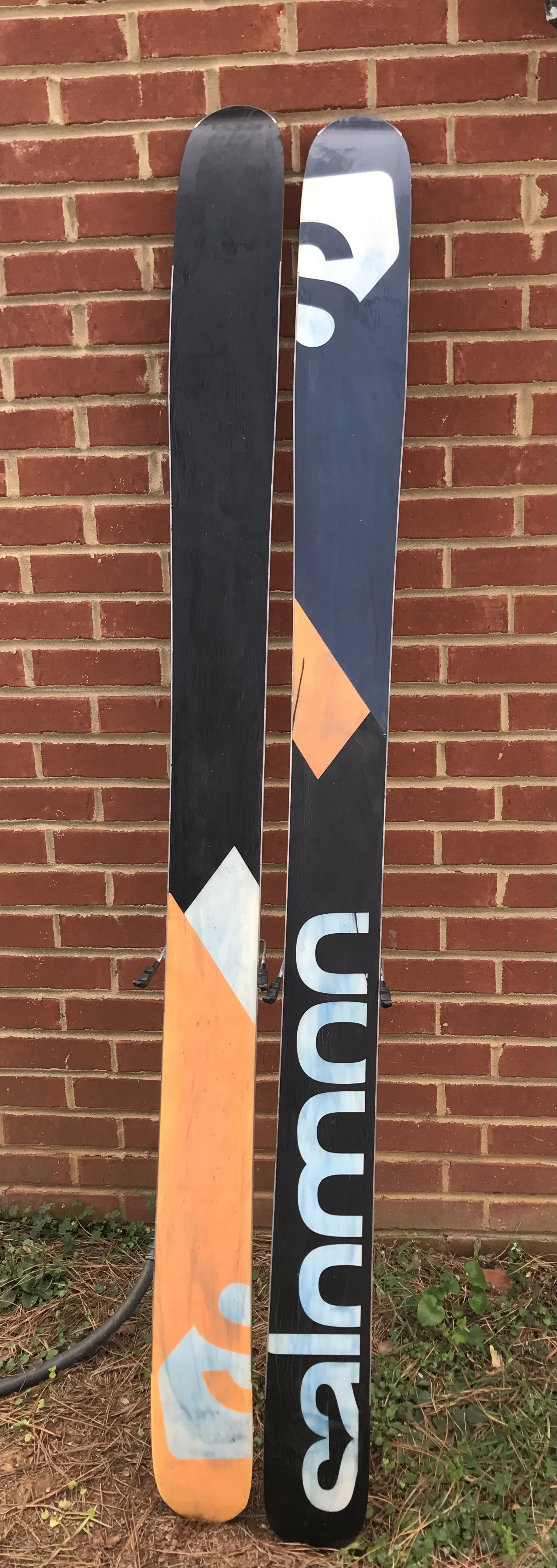 Used Unisex 2016 Salomon 181 cm Powder Rocker2 122 Skis With