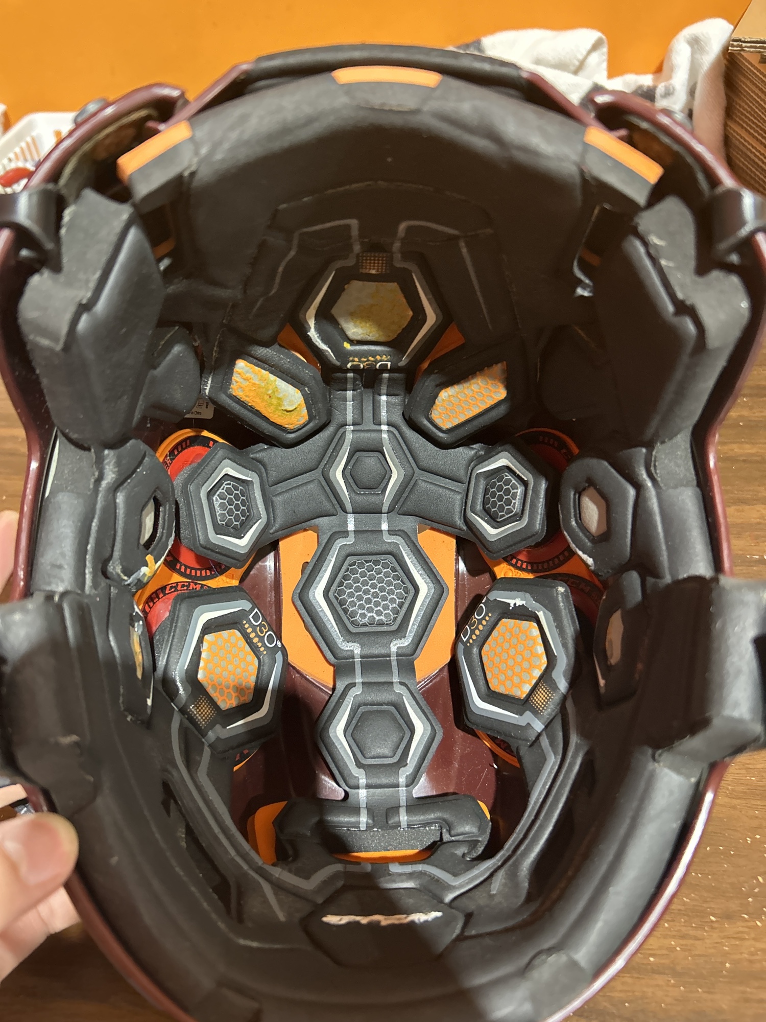 Used MinnesotaDuluth Bulldogs CCM Tacks 710 Helmet Medium Maroon SidelineSwap