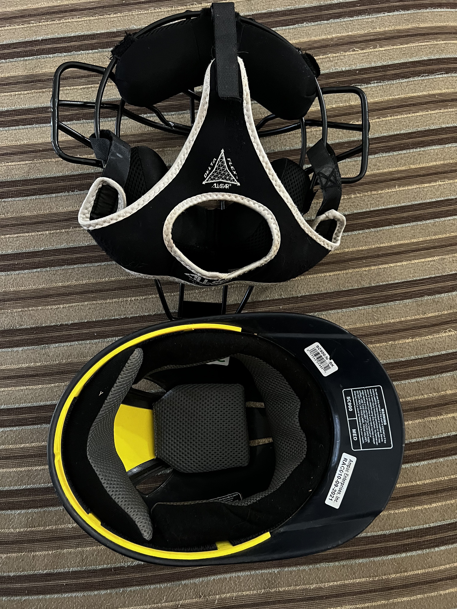 All Star FM25 Catcher's Mask And Skull Cap SidelineSwap