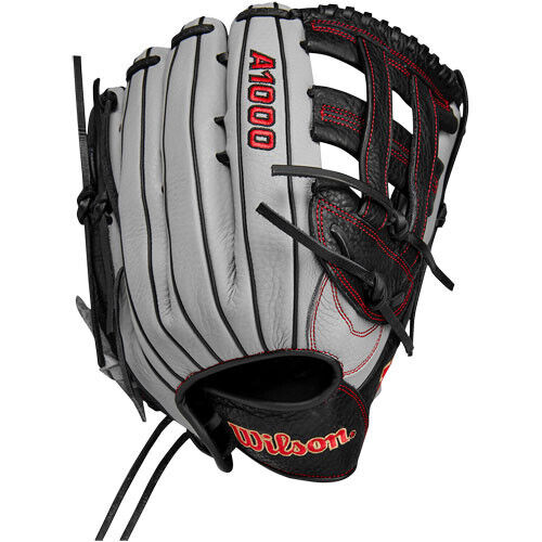Wilson A1000 1750 12.5" Baseball Glove (WBW101451125) Left Hand Grey