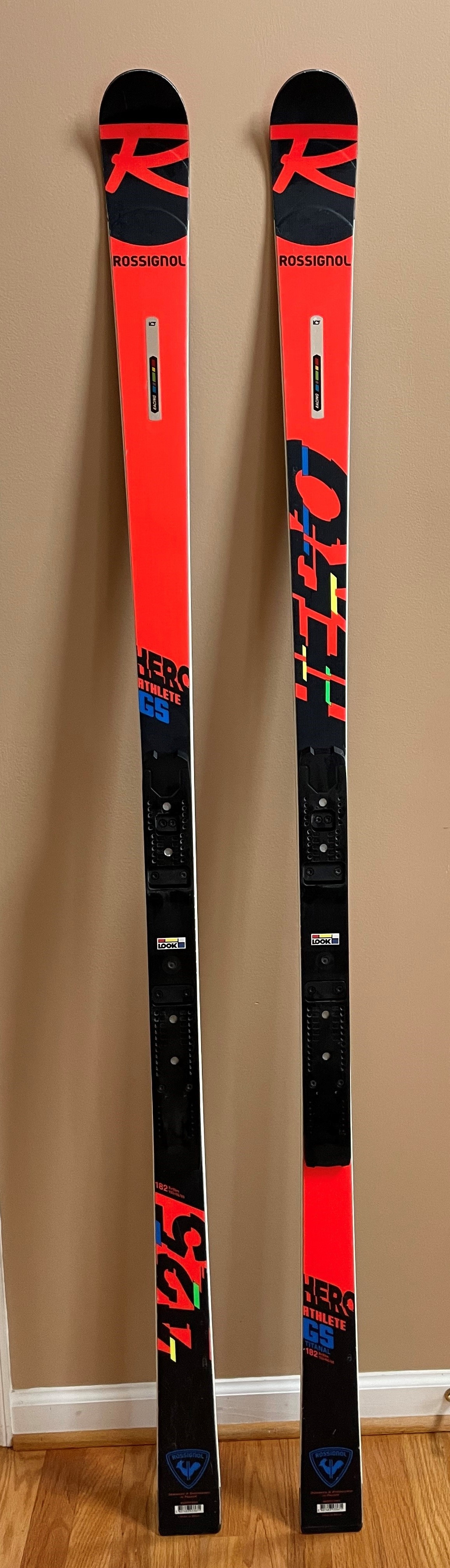 Used 2022 Rossignol Hero Athlete GS PRO 182 Skis Without Bindings