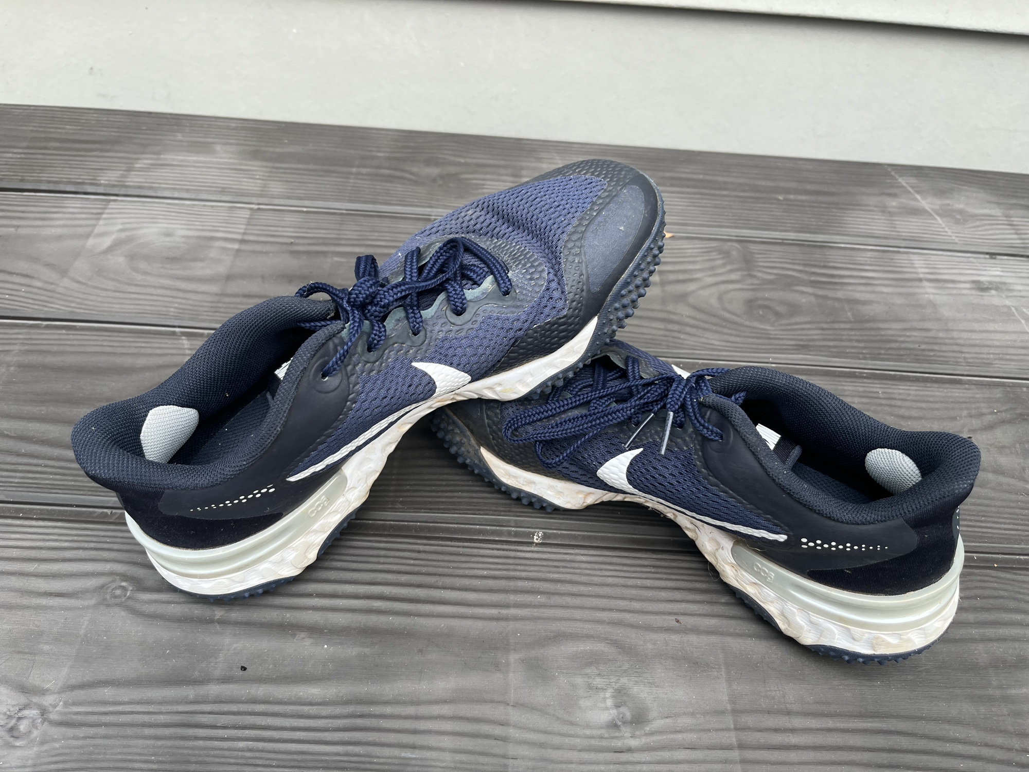 Blue Youth Turf Cleats Low Top Alpha Huarache Elite 4 Turf SidelineSwap