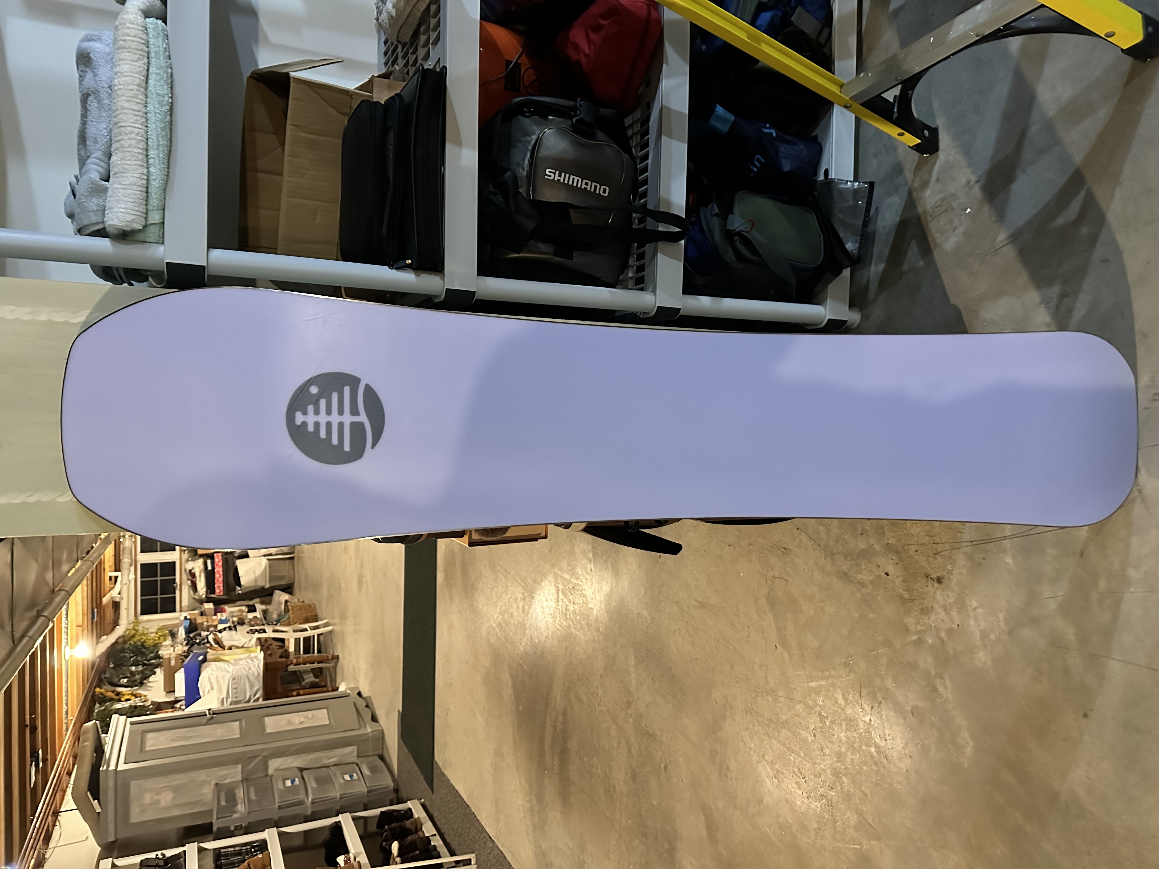 Used Unisex Burton Snowboard Without Bindings Medium Flex Directional