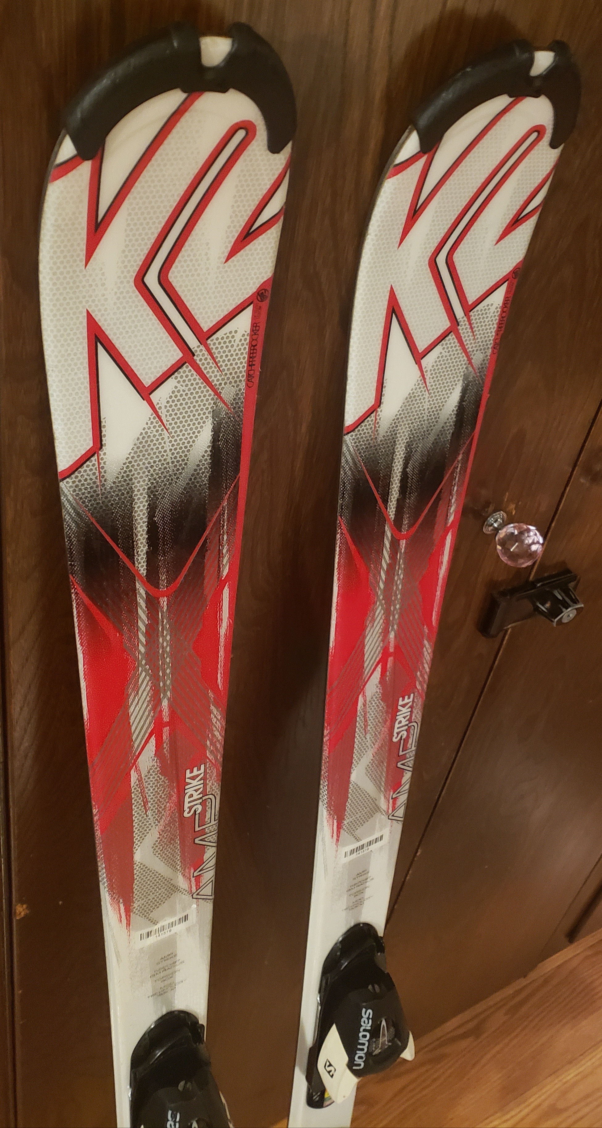 153cm K2 AMP Strike SKIS with SALOMON L10 (EASY TO ADJUST) BINDINGS