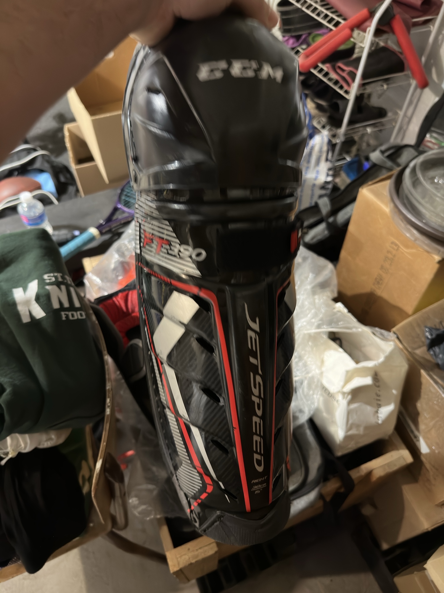 Used CCM 15" JetSpeed FT390 Shin Pads SidelineSwap