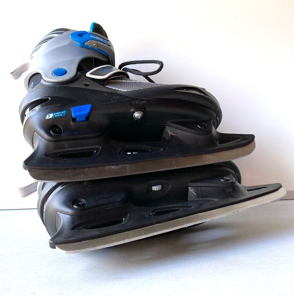 DBX Boys Adjustable Ice Skates '20 Size L (59) Youth Kids BADSK20