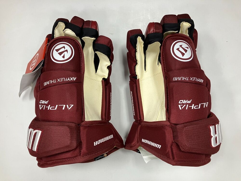 New Warrior Alpha Pro S19 14" Hockey Gloves senior SR ice glove maroon
