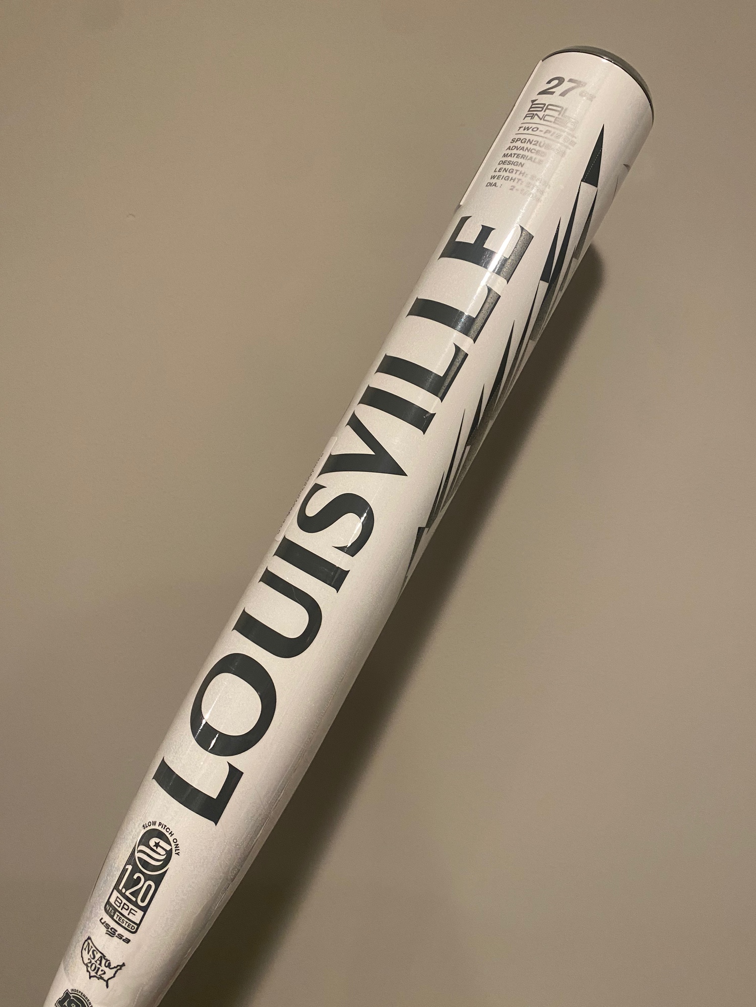 Louisville Slugger Genesis 240 NIW 27oz White Lightning SidelineSwap