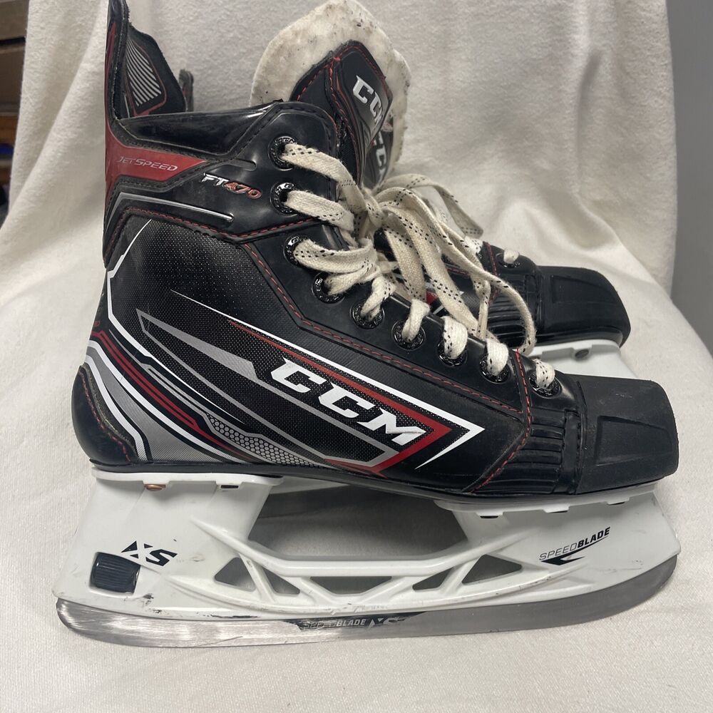 JUNIOR SIZE 4 CCM JETSPEED FT470 ICE HOCKEY SKATES SidelineSwap