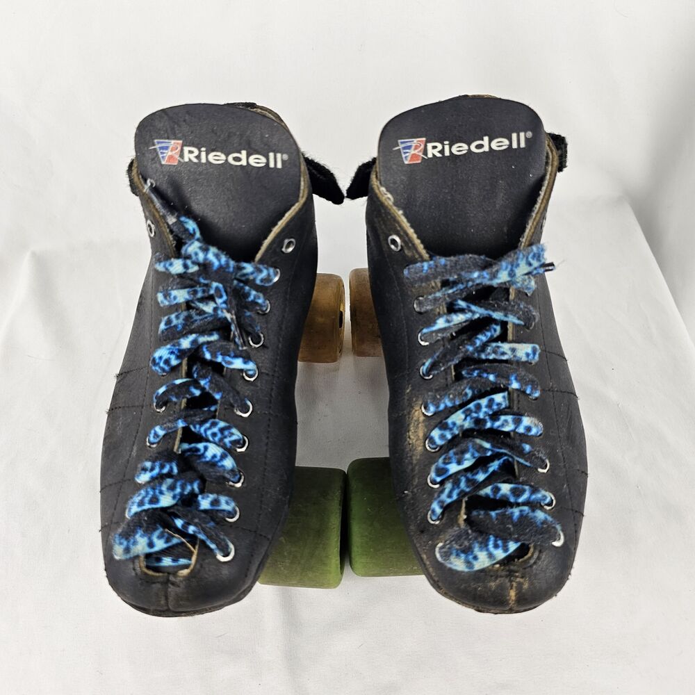 READ Vintage Riedell USA Quad Speed Skates Black Size 5 SidelineSwap