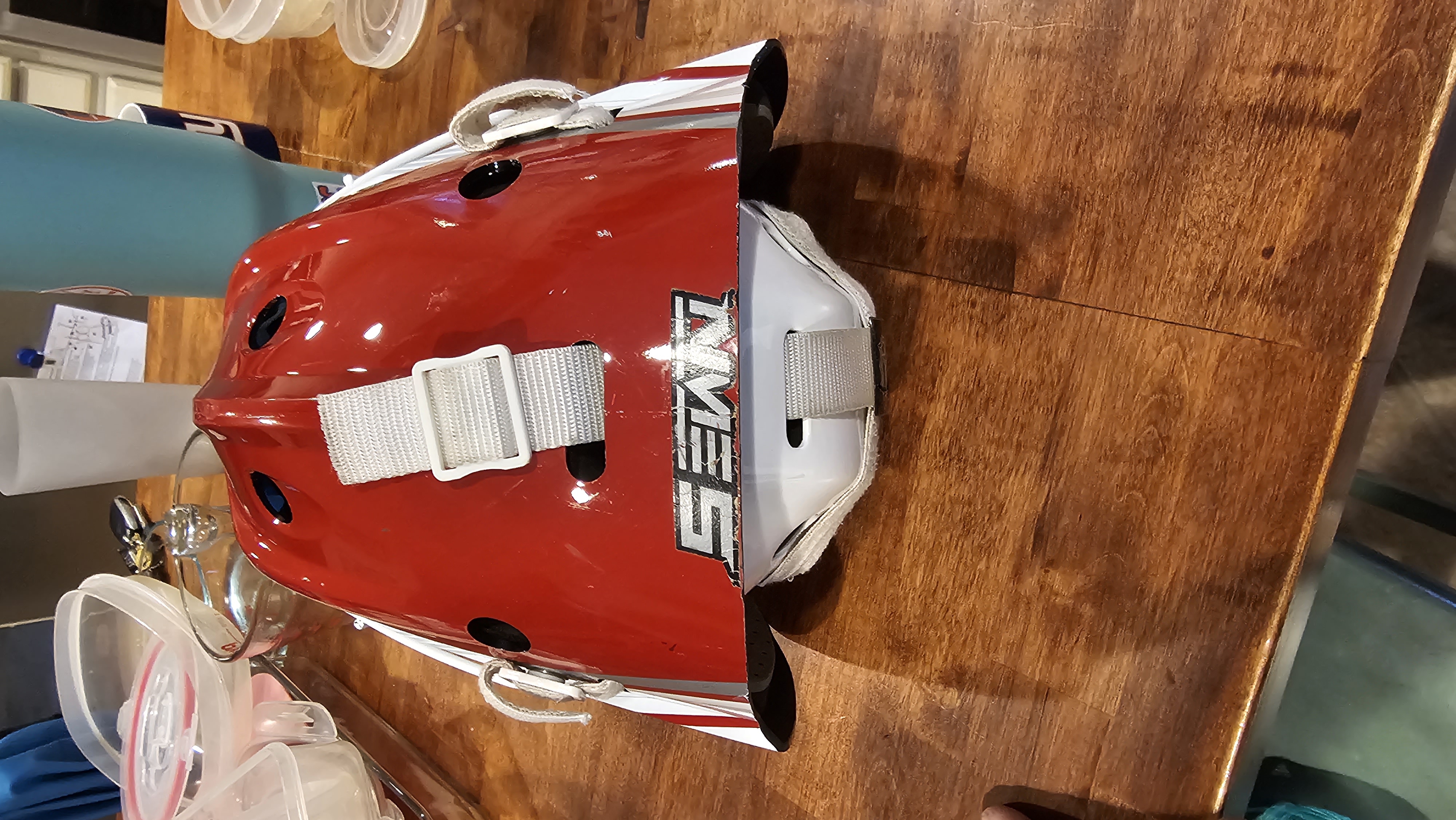 Intermediate Used Bauer NME 5 Goalie Mask and dangler SidelineSwap