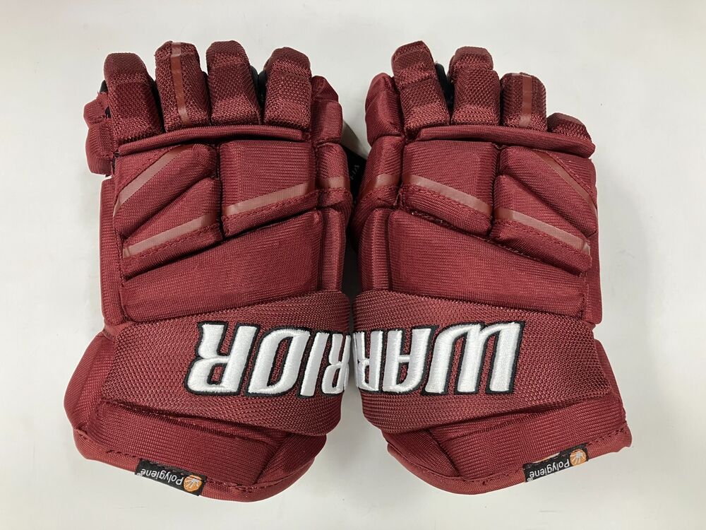 New Warrior Alpha Pro 10" Hockey Gloves junior ice glove JR maroon red