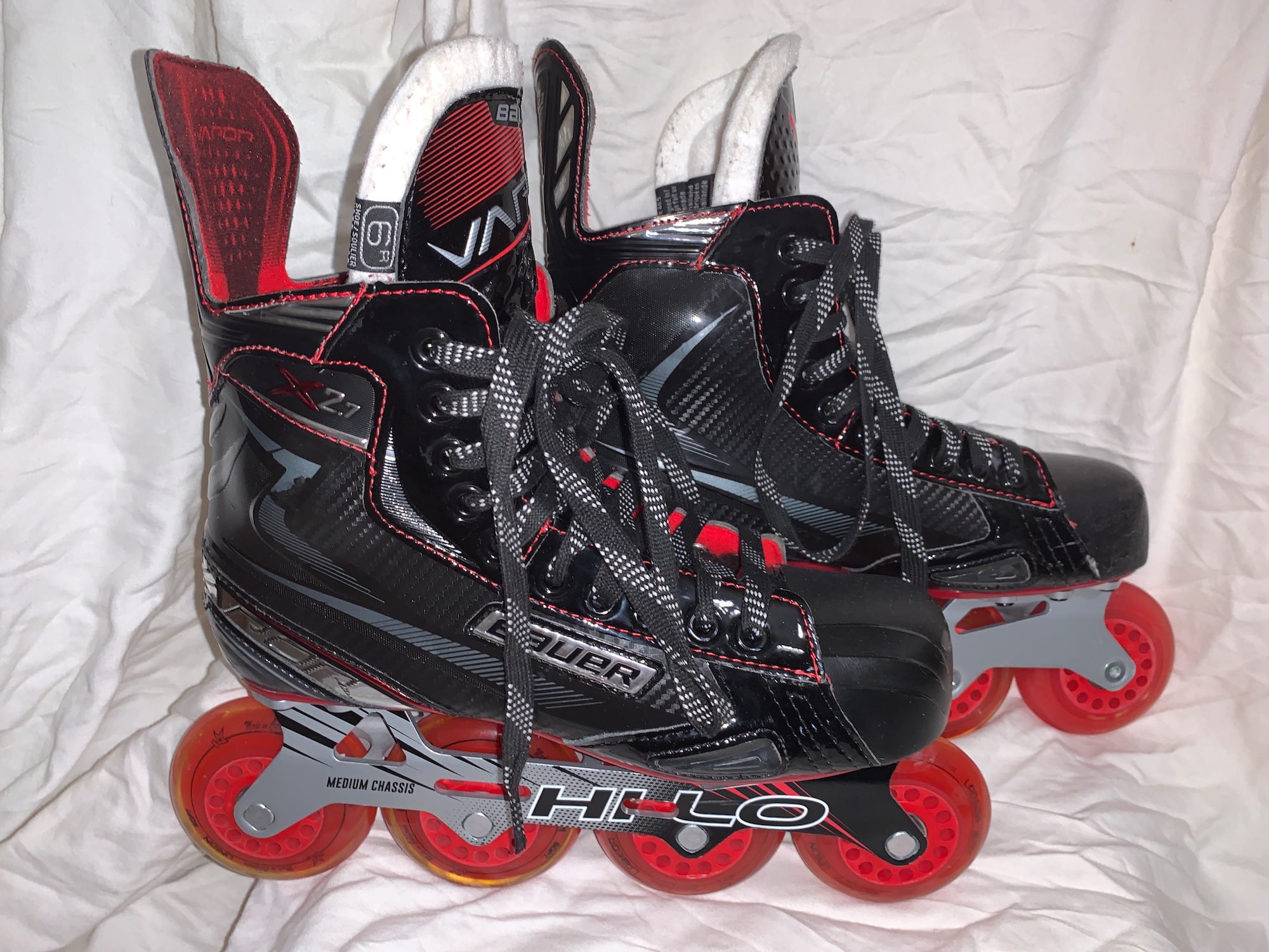 New Bauer Regular Width Size 6R Vapor X2.7R Inline Skates SidelineSwap