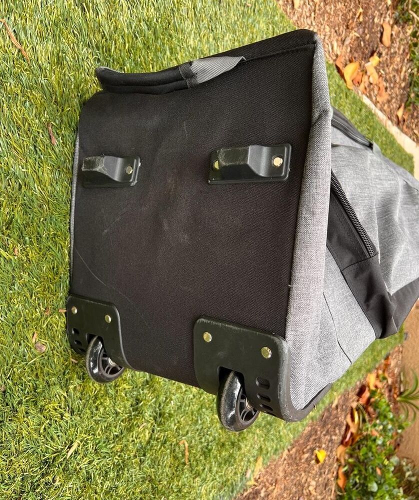 OutdoorMaster Padded Golf Travel Bag With Wheels, Heavy Duty, Black