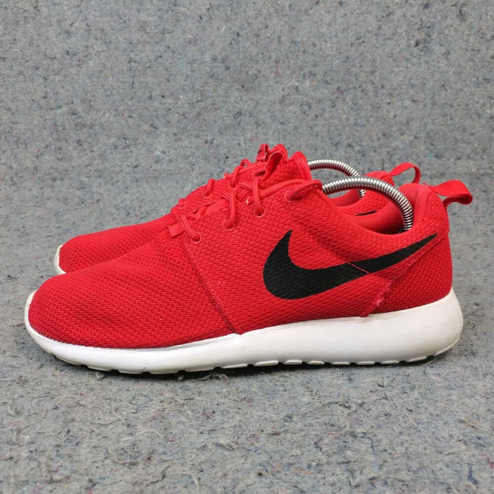 Red nike hot sale roshe mens