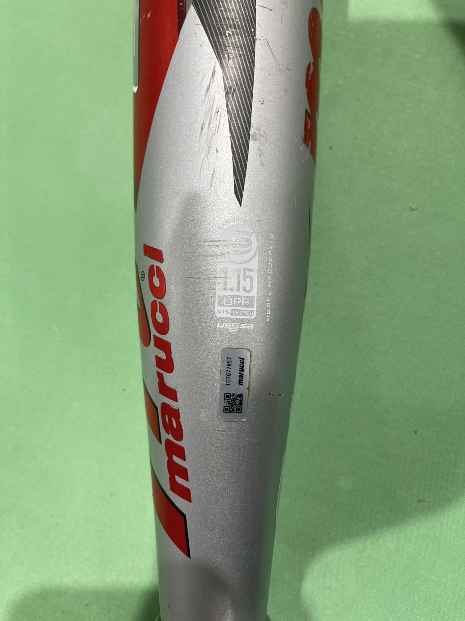 Used USSSA Certified 2023 Marucci CAT X Composite Composite Bat 10