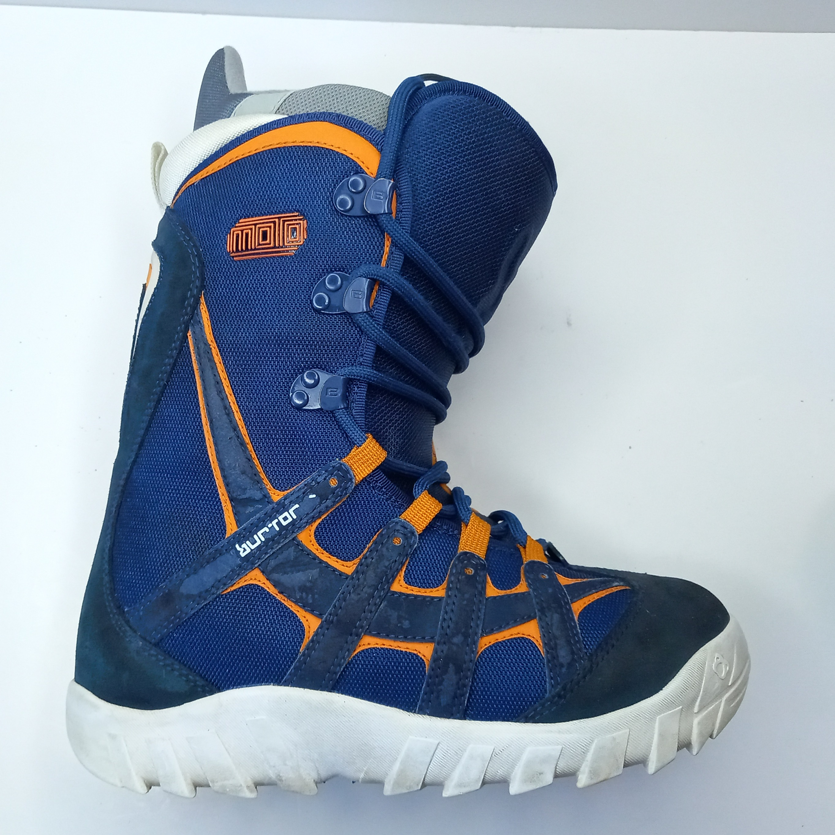 Men's Used Size 8.0 (Women's 9.0) Burton Moto Blue Snowboard Boots