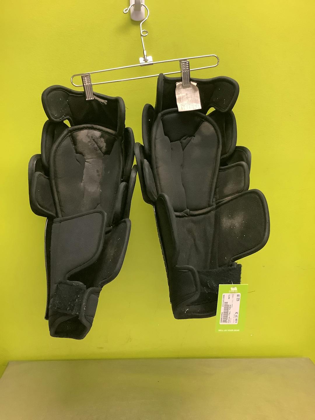 Used Easton Full Force 14" Hockey Shin Guards SidelineSwap