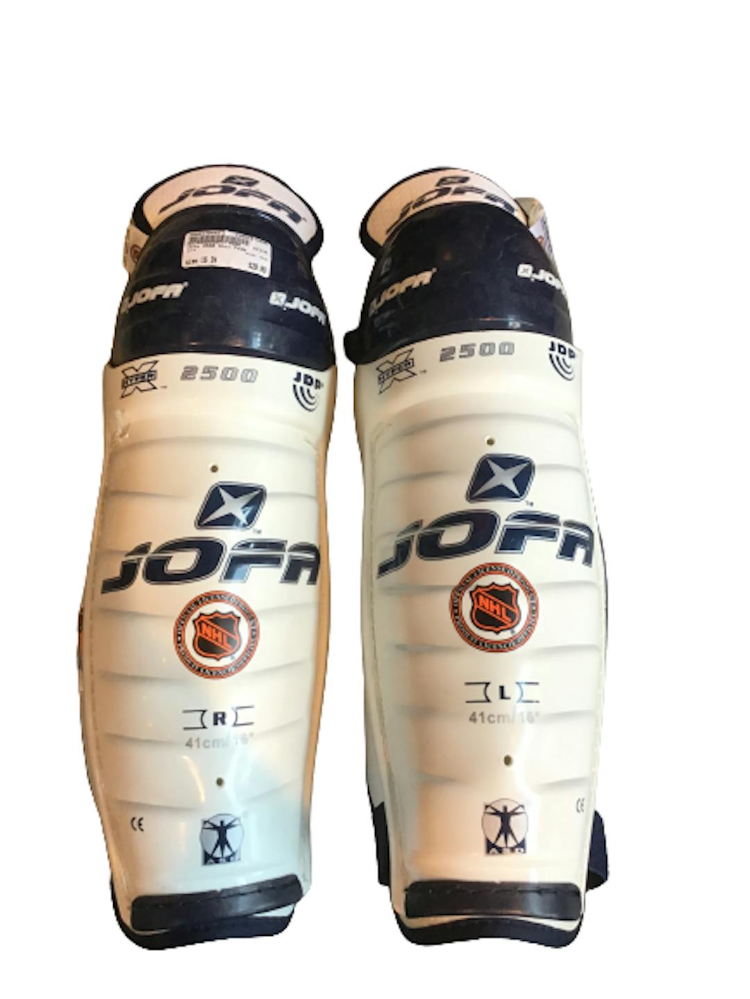 Used Jofa 2500 16" Hockey Shin Guards SidelineSwap