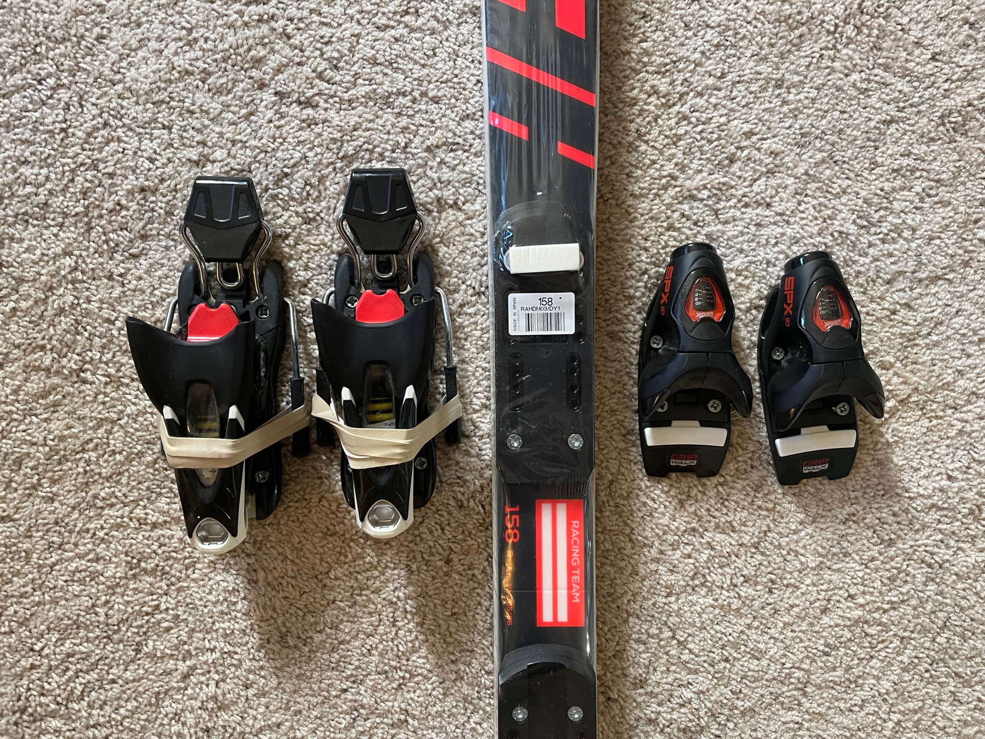 New 2021 Rossignol 158 cm Racing Hero Athlete GS Pro Skis With Bindings