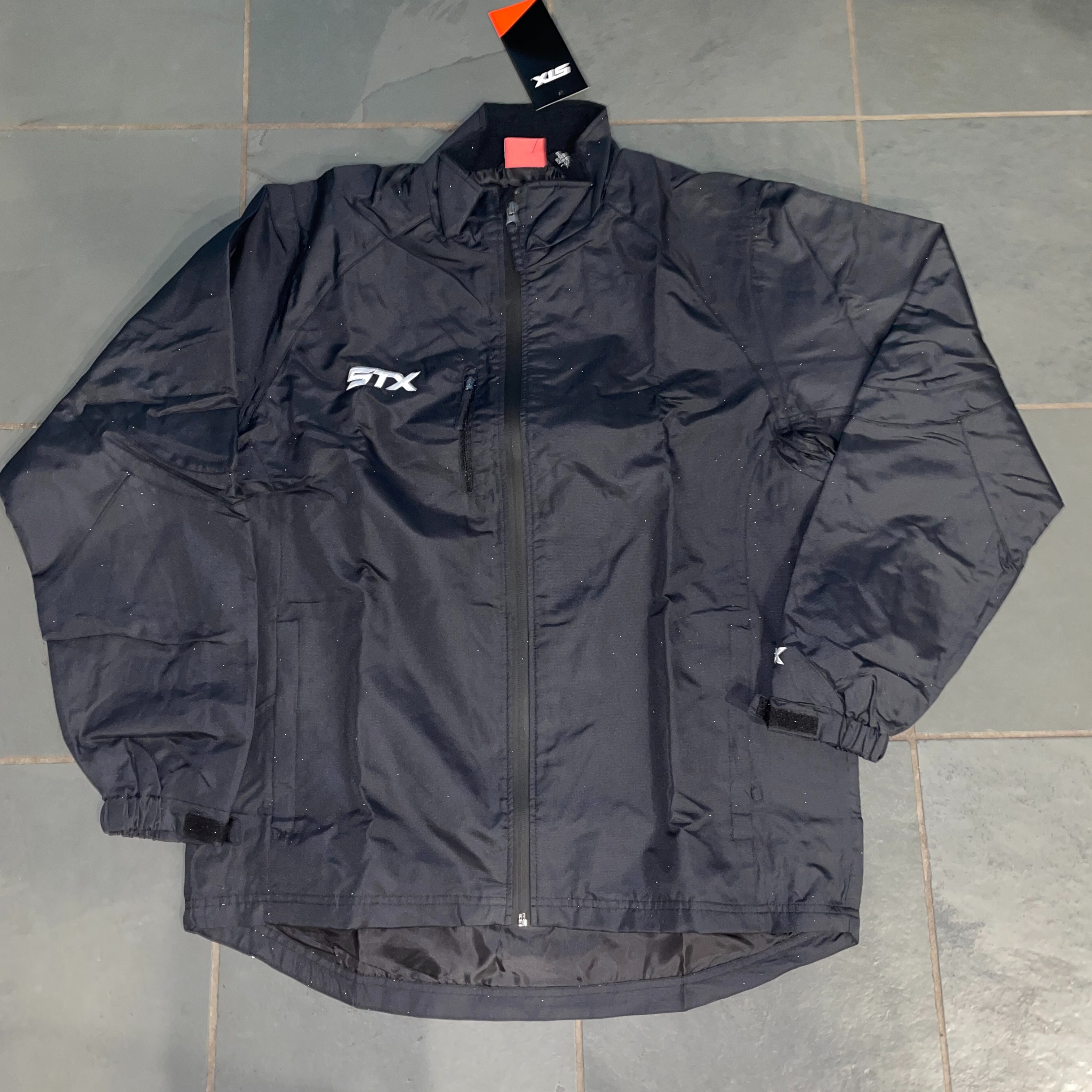 NWT Black New Men's Large STX Hockey Lacrosse Team Warm Up Jacket