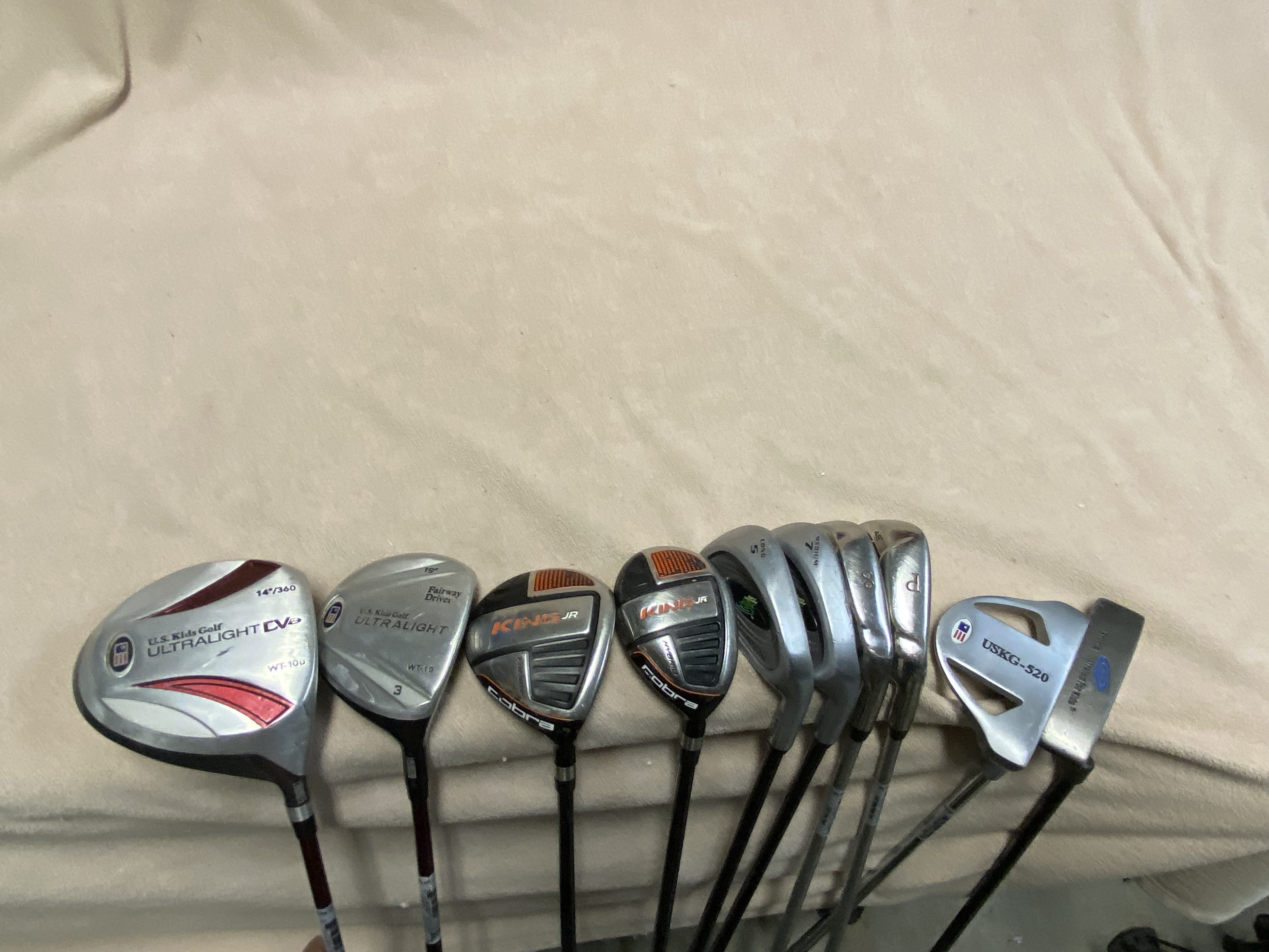 Junior Used US Kids Golf Right Handed US Kids Golf Clubs (Full Set