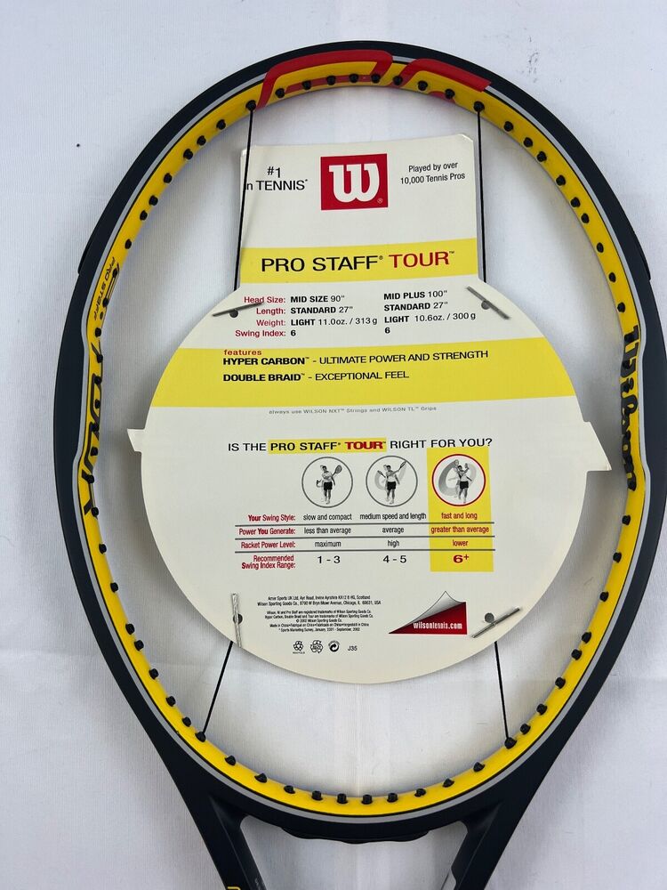 NEW Wilson Hyper Carbon Pro Staff Tour 90, 4 1/4 Asia
