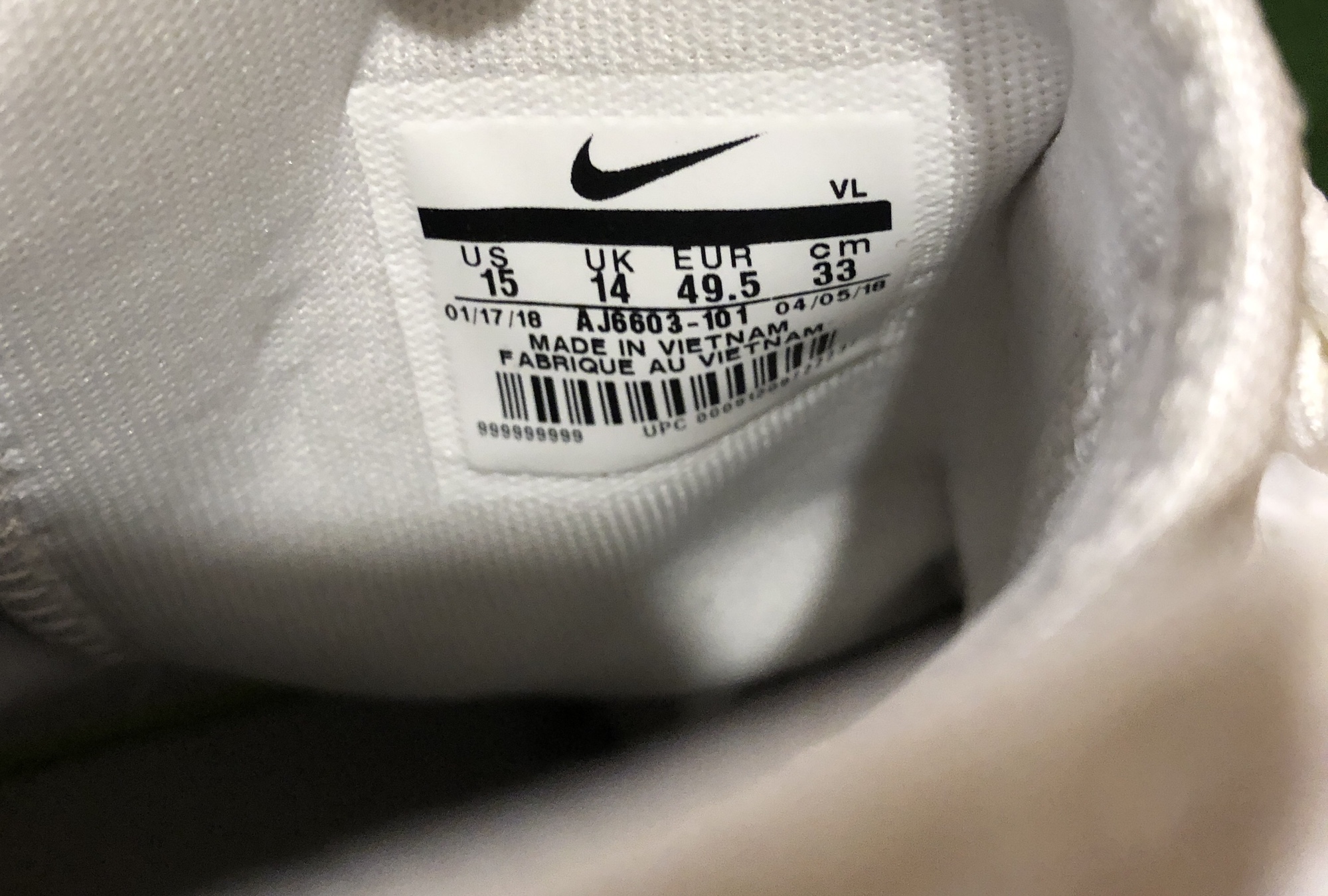 Nike Force Savage Elite TD Football Cleats White AJ6603101 Mens size