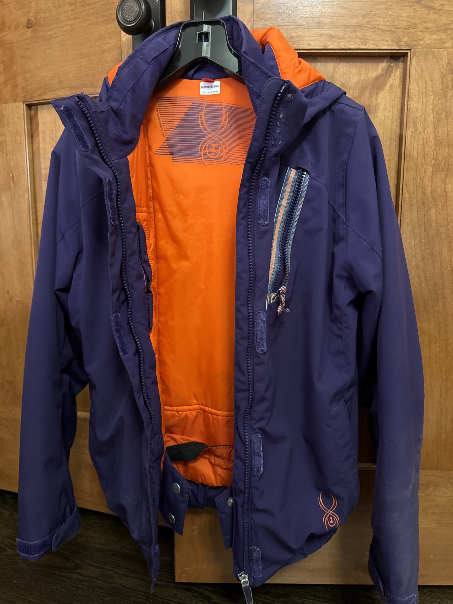 Purple Used Small Spyder Jacket SidelineSwap