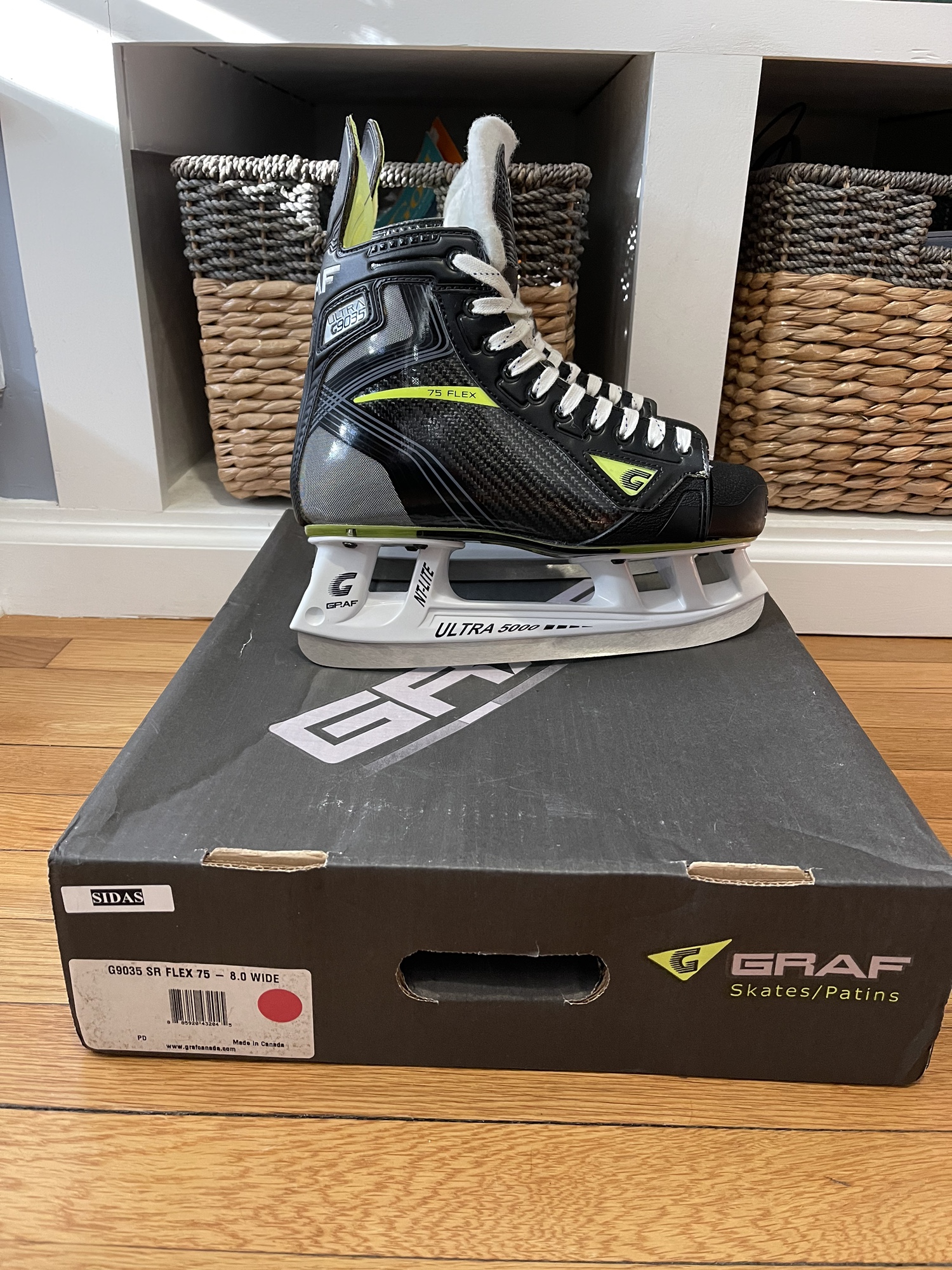 Used Graf Wide Width 8 Ultra G9035 Hockey Skates SidelineSwap