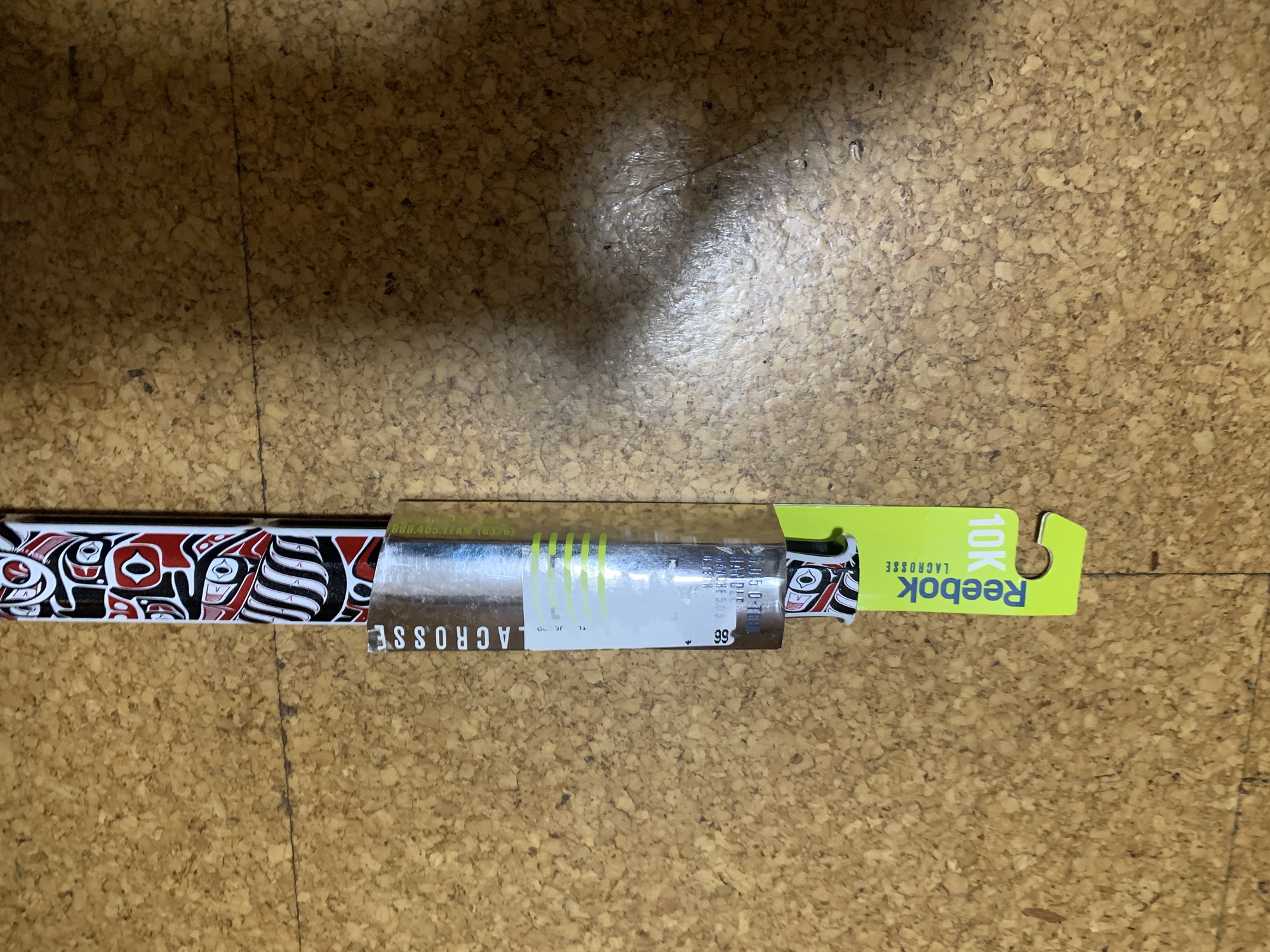 New Reebok 10K Box Lacrosse Shaft Rare Pacific Native American Design NOS! SidelineSwap