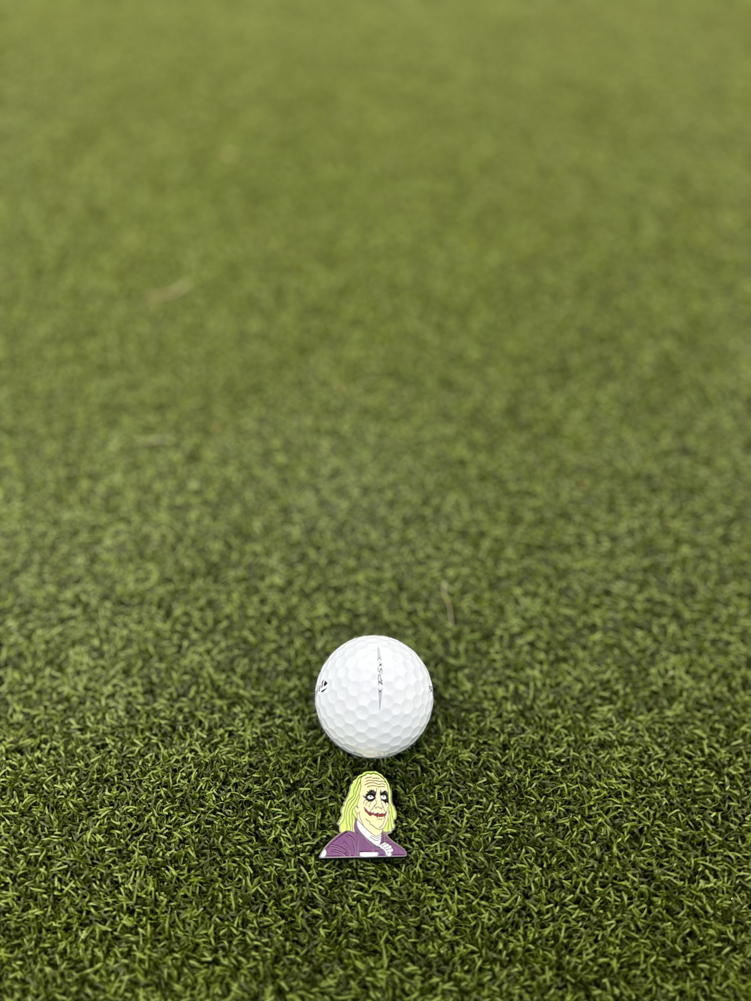 Benjamin Frankly X The Joker Golf Ball Marker SidelineSwap
