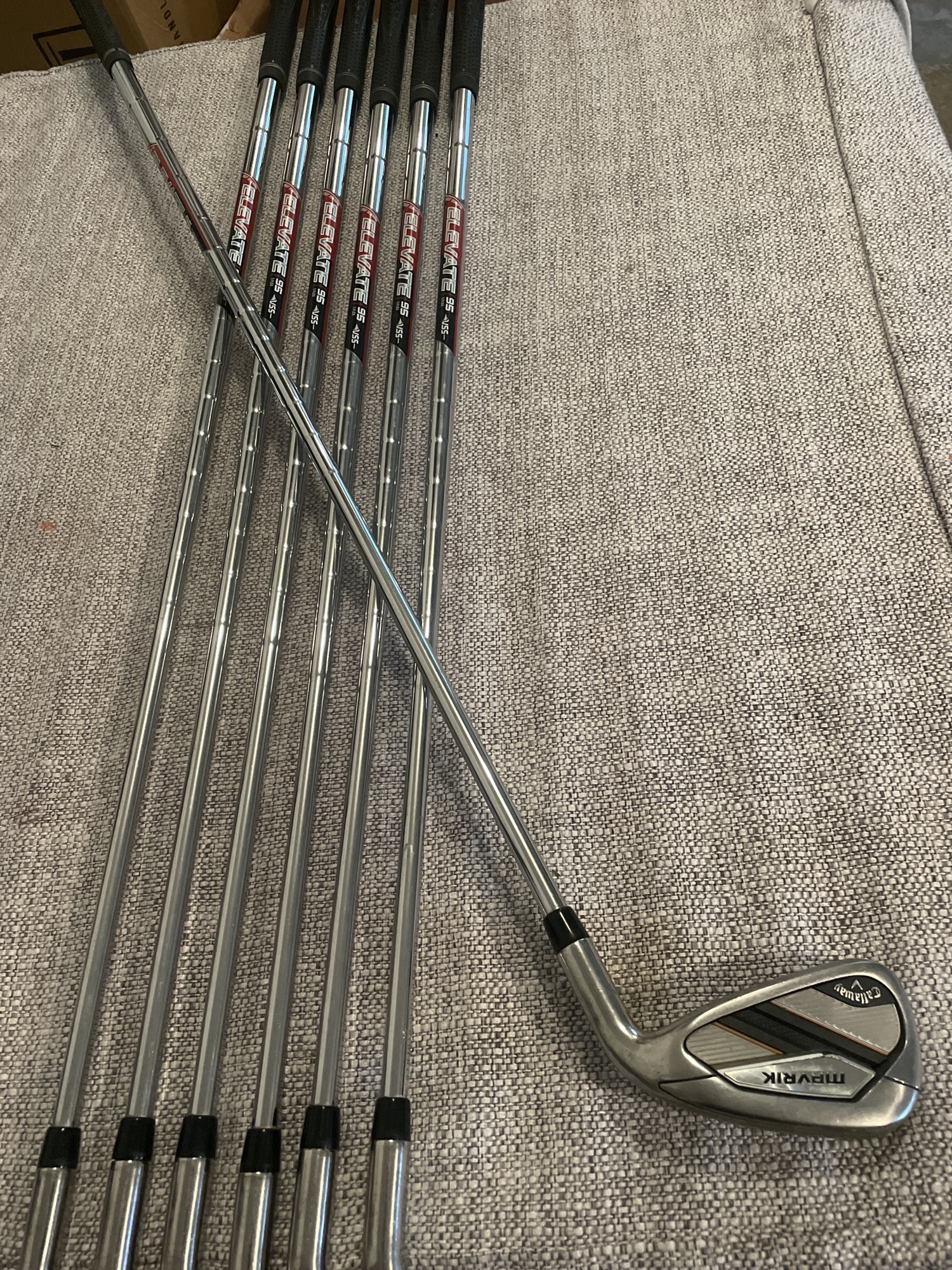 Used Right Handed Stiff Flex Steel Shaft Mavrik Iron Set SidelineSwap